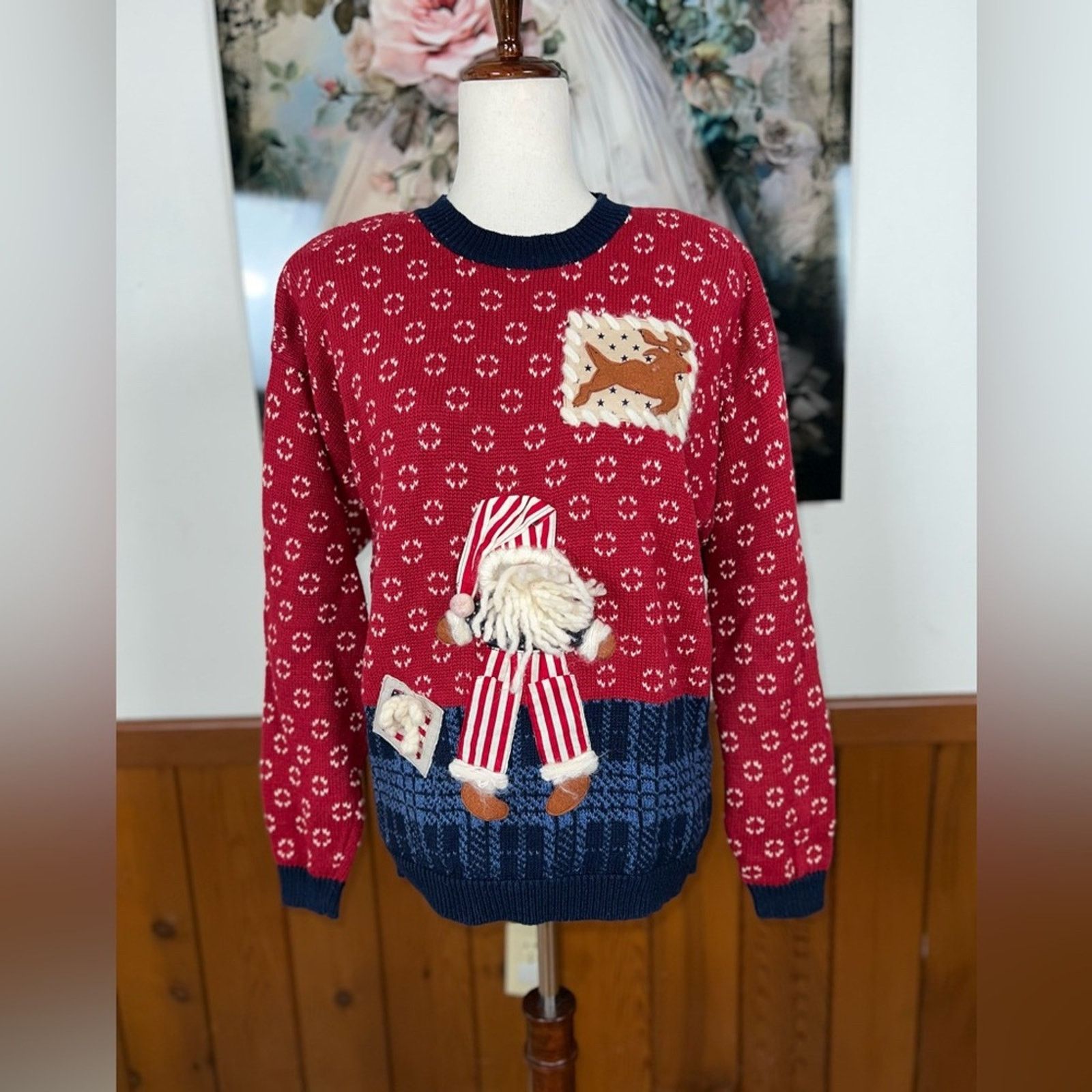 Other Adorable Vintage 90s Susan Bristol Ramie Cotton Sweater! Size M / US 6-8 / IT 42-44 - 2 Thumbnail