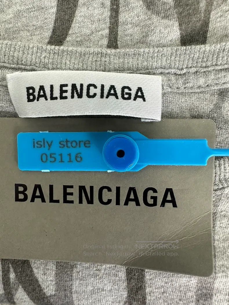 Balenciaga Balenciaga All-over Printed Crew Neck Ribbed Wool Sweater Size US XS / EU 42 / 0 - 4 Thumbnail