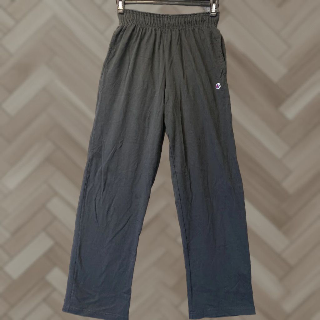 Champion Champion Pajama Pants Men Lounge Jogger Black Logo S Small Short to Regular Fit, Champion Brand, Pajama Bottoms, Men, Sleepwear, 45-52 cm Inseam Size US 29 - 1 Thumbnail
