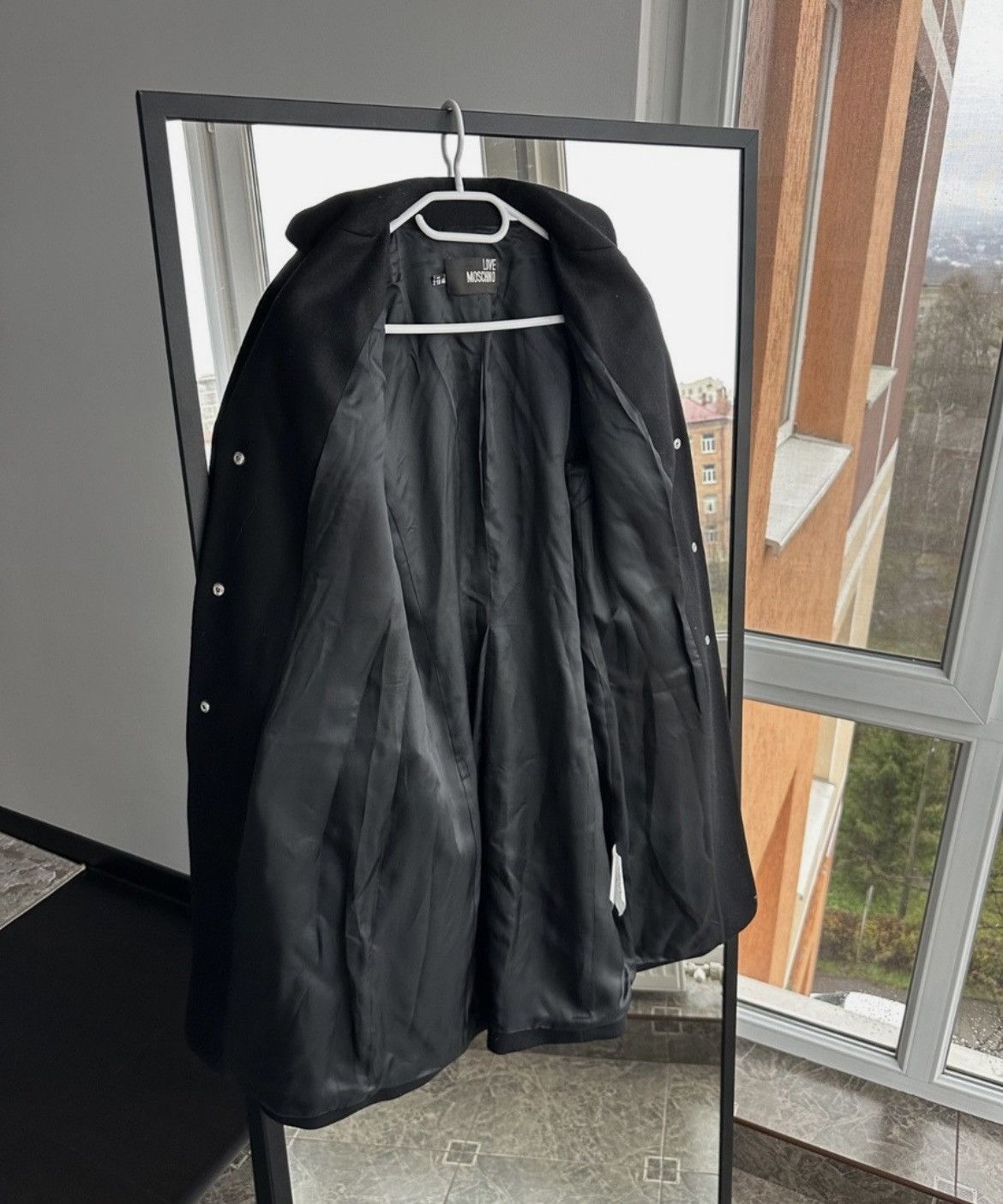 Love Moschino Love Moschino Virgin Wool Coat with Star Metal Buttons Size L / US 10 / IT 46 - 3 Thumbnail