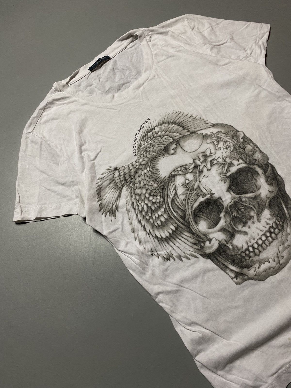 Alexander McQueen 🔥 Alexander McQueen T-shirt Skull print y2k Size M / US 6-8 / IT 42-44 - 2 Thumbnail
