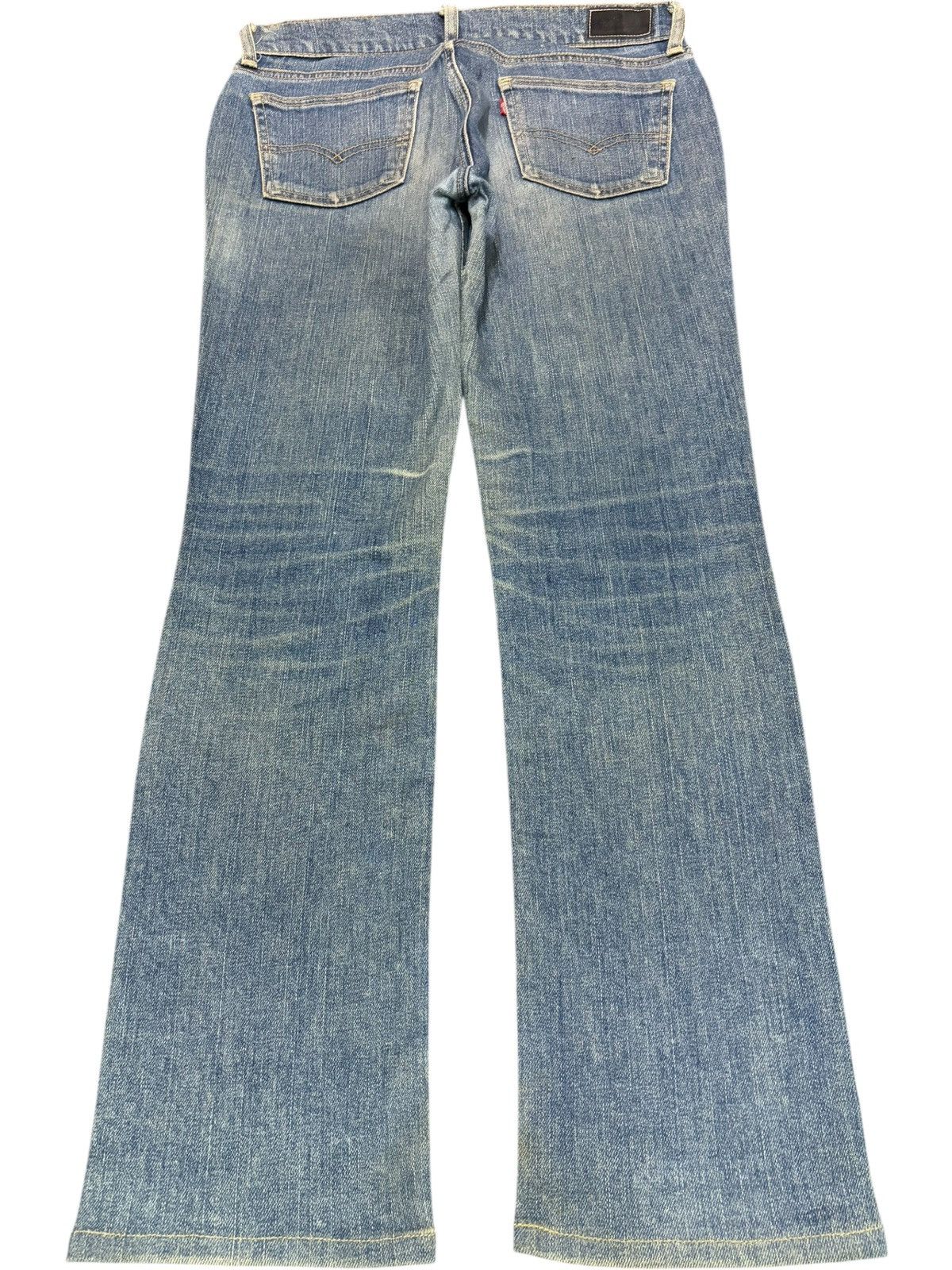 Levi's Vintage 90s Levis 522 Rusty Wash Distressed Jeans Size 30" / US 8 / IT 44 - 2 Thumbnail