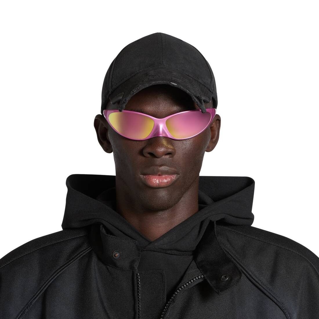 Balenciaga o1mt1gz0525 Size: OS / 4G Cat Sunglasses in Pink Size ONE SIZE - 5 Thumbnail