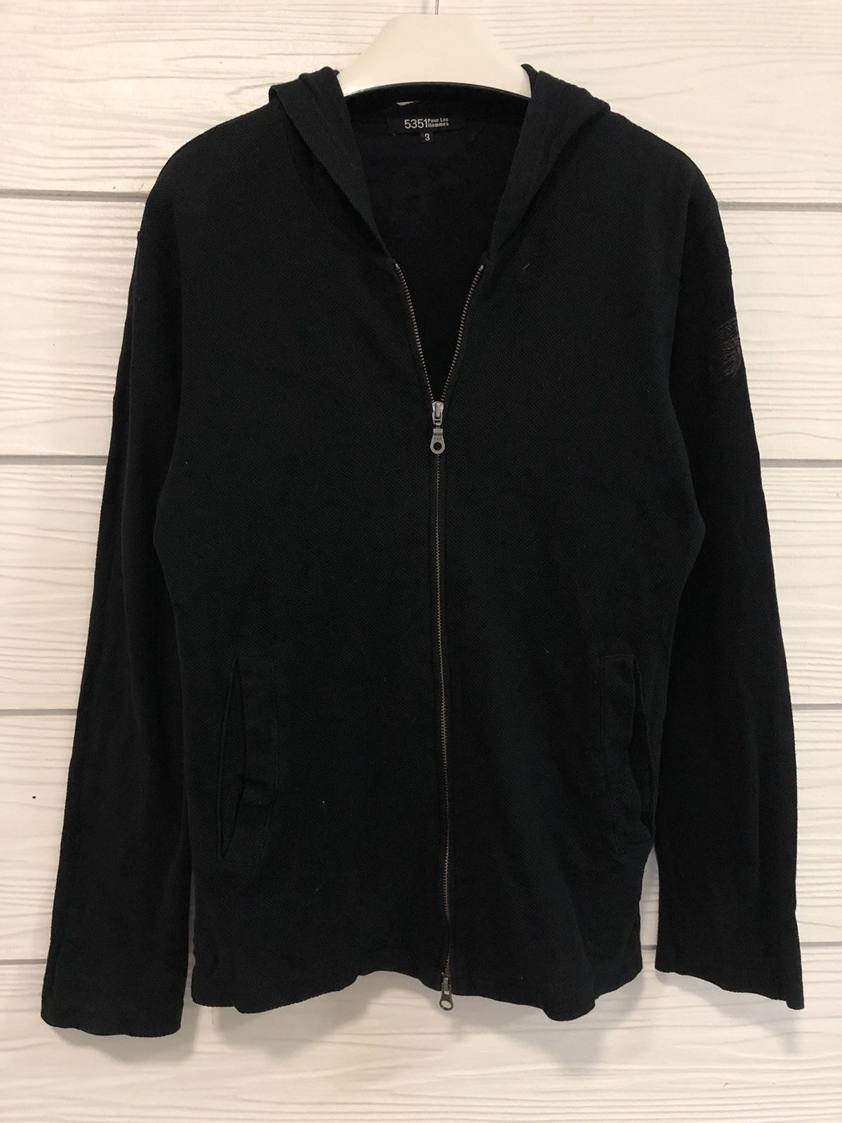 Vintage 5351 Pour Less Hommes Hoodie Zipper Jacket Size 2 (S