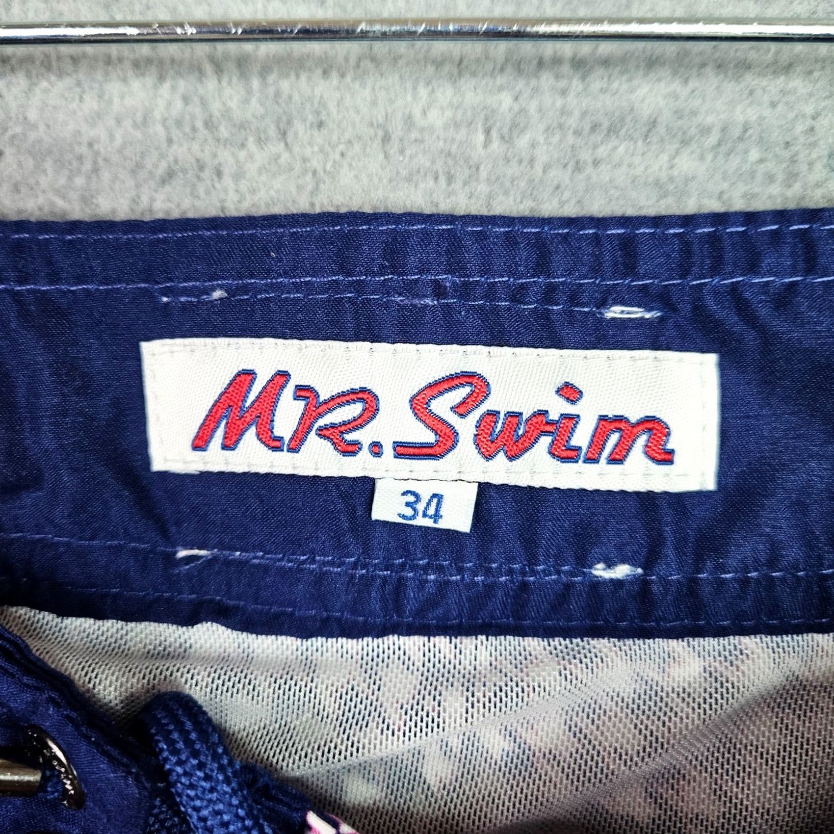 Vintage Mr.Swim Trunks Navy Houndstooth Pattern Lined Board Shorts Size 34 NEW Size US 34 / EU 50 - 3 Thumbnail