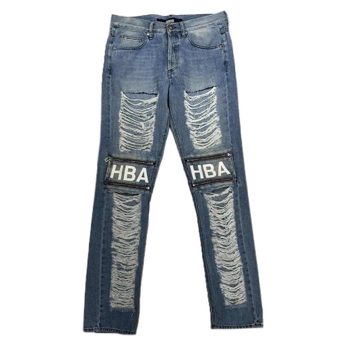 Hood By Air Hood By Zipper Distressed Denim Size US 30 / EU 46 - 1 Thumbnail