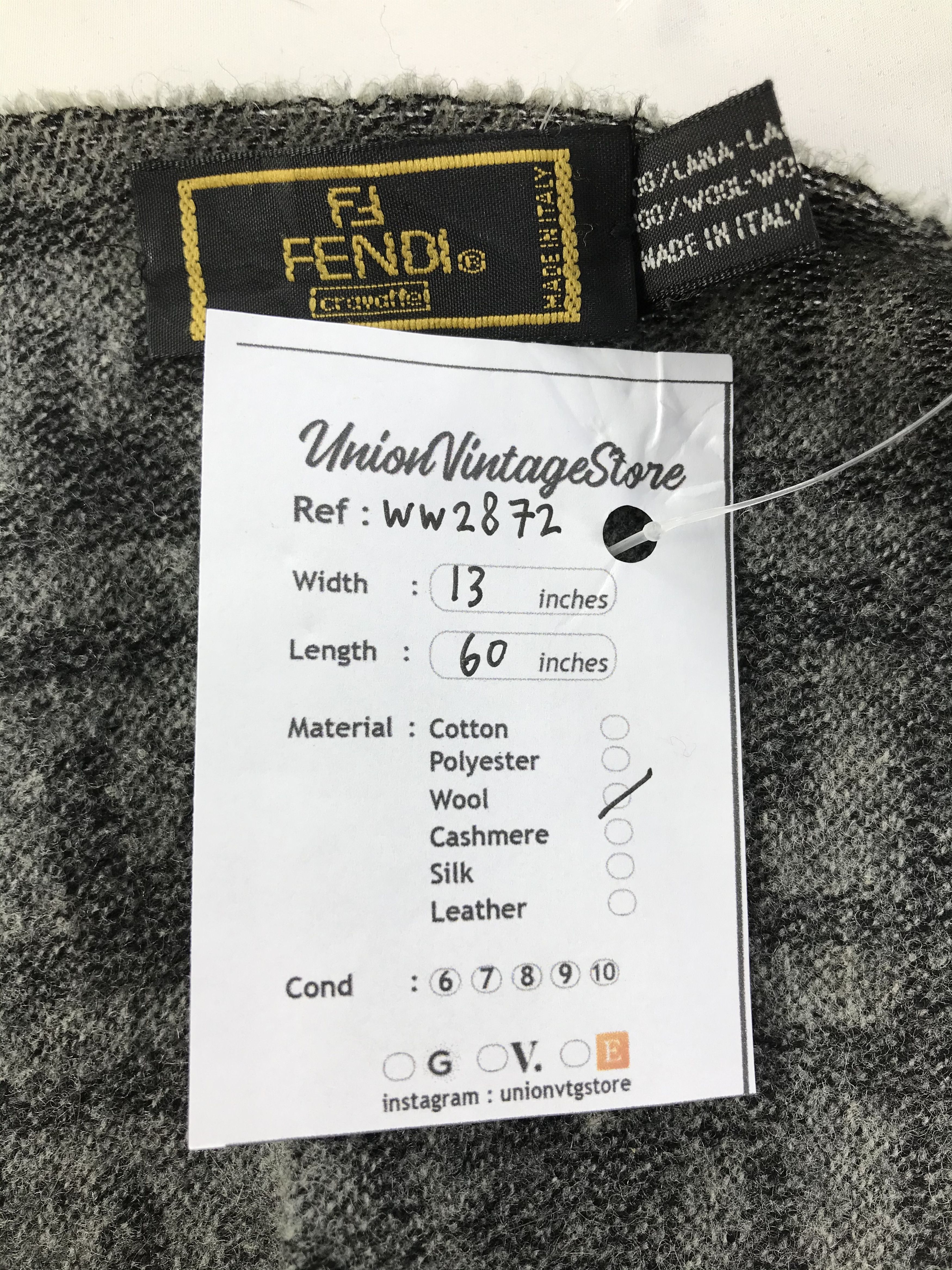 Vintage Fendi Scarf / Muffler / Neckwear - WW2872 Size ONE SIZE - 6 Thumbnail