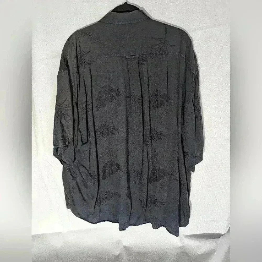 Designer Keeler Bay tone on tone Hawaiian shirt navy blue XXL Size US XXL / EU 58 / 5 - 5 Thumbnail