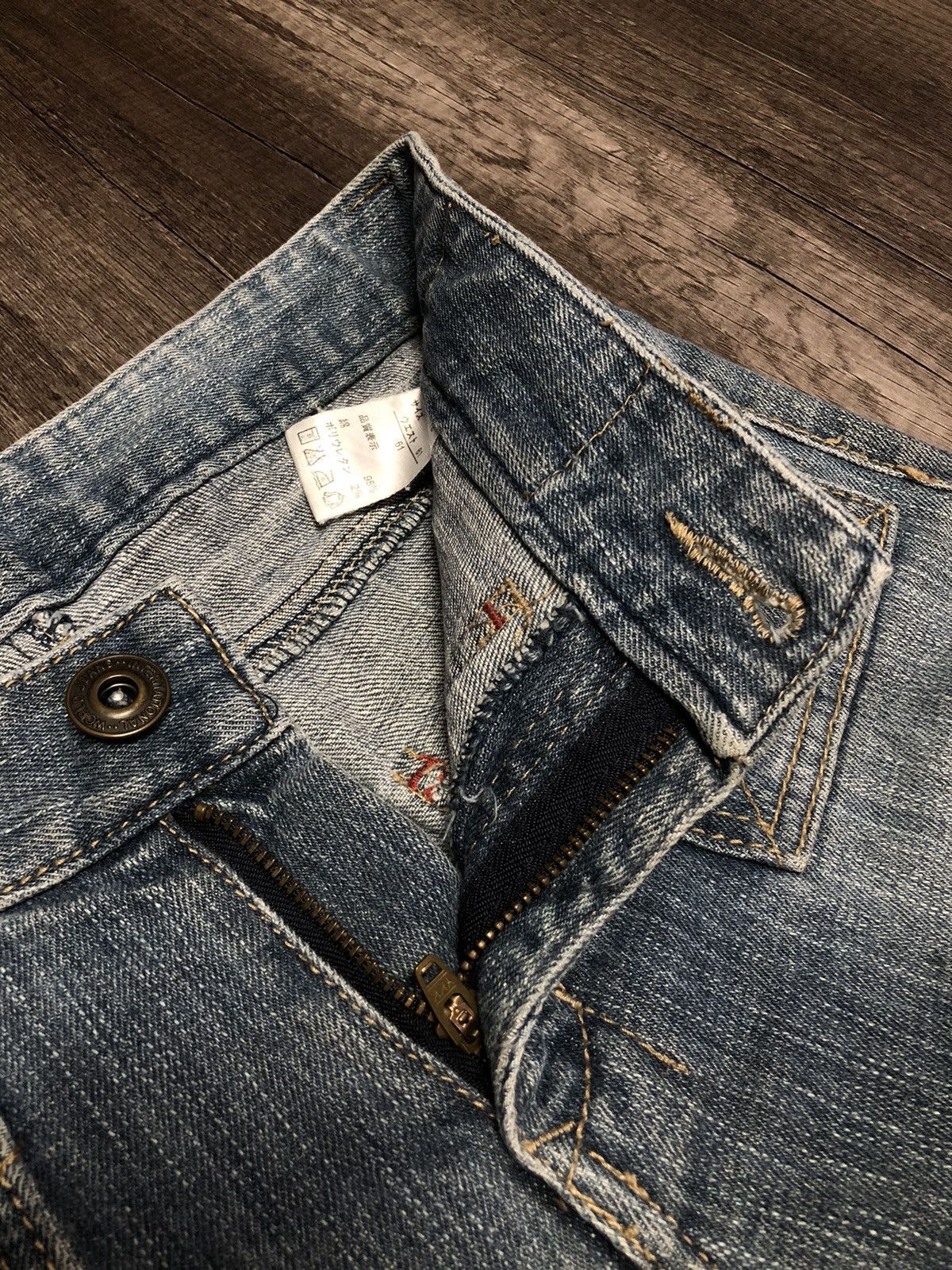 Japanese Brand × Vintage Japanese Brand Denim Bush Pant Design Size 28" / US 6 / IT 42 - 15 Thumbnail