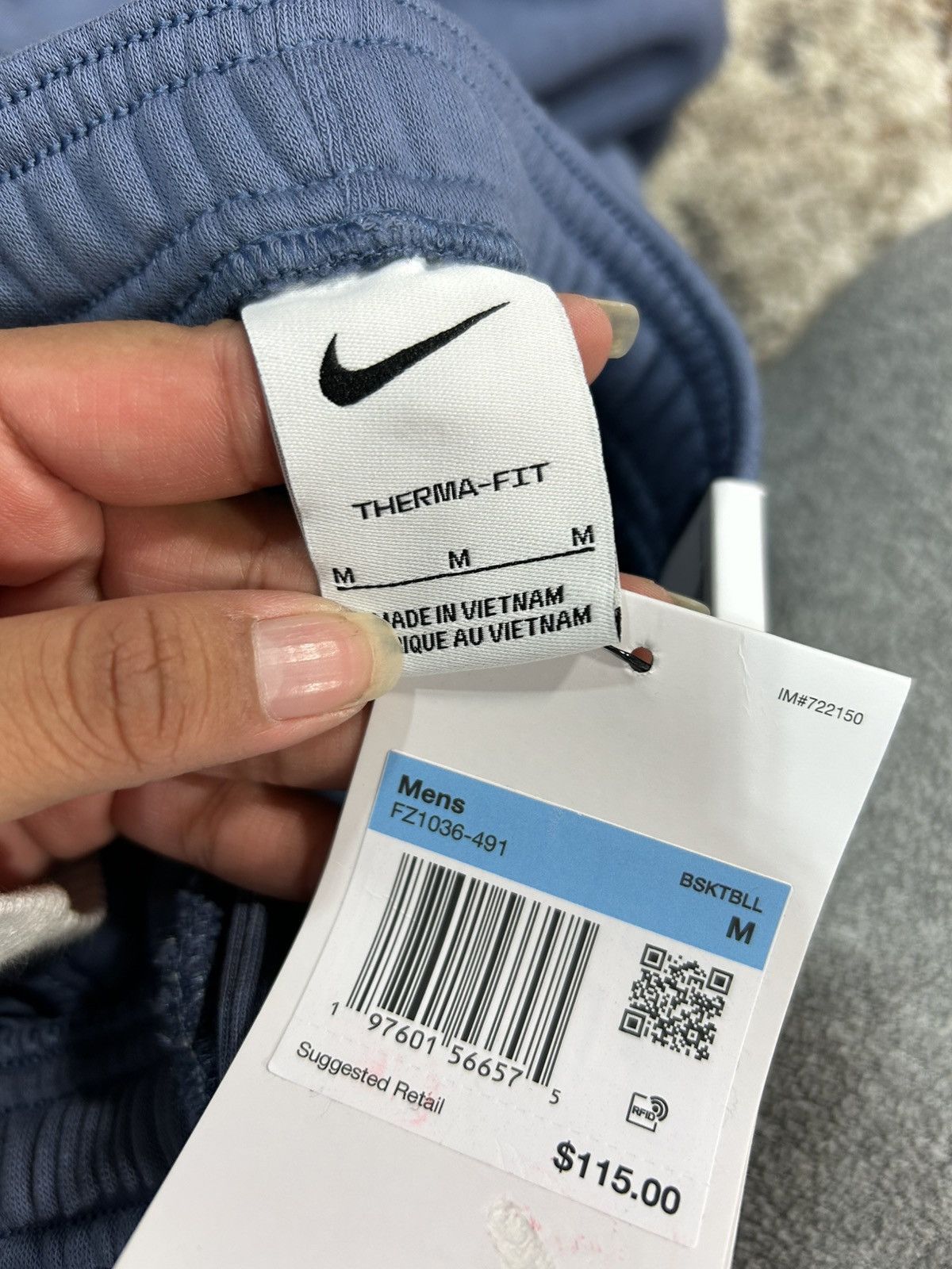 Nike Nike Lebron Snap Button Sweatpants Blue Size US 34 / EU 50 - 4 Thumbnail