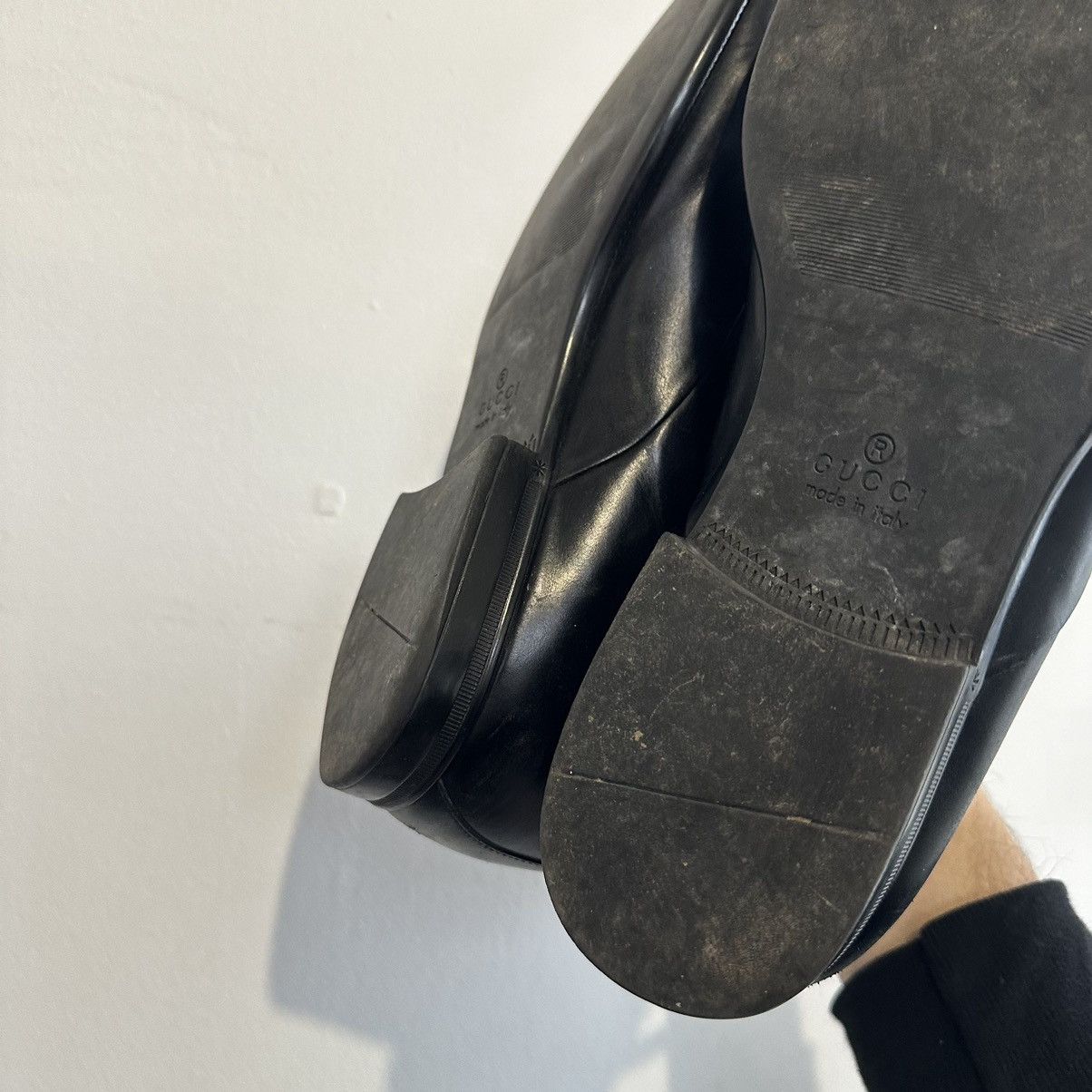 Gucci Gucci vintage 90s Formal Shoes Leather Black 👞 Size US 8.5 / EU 41-42 - 9 Thumbnail