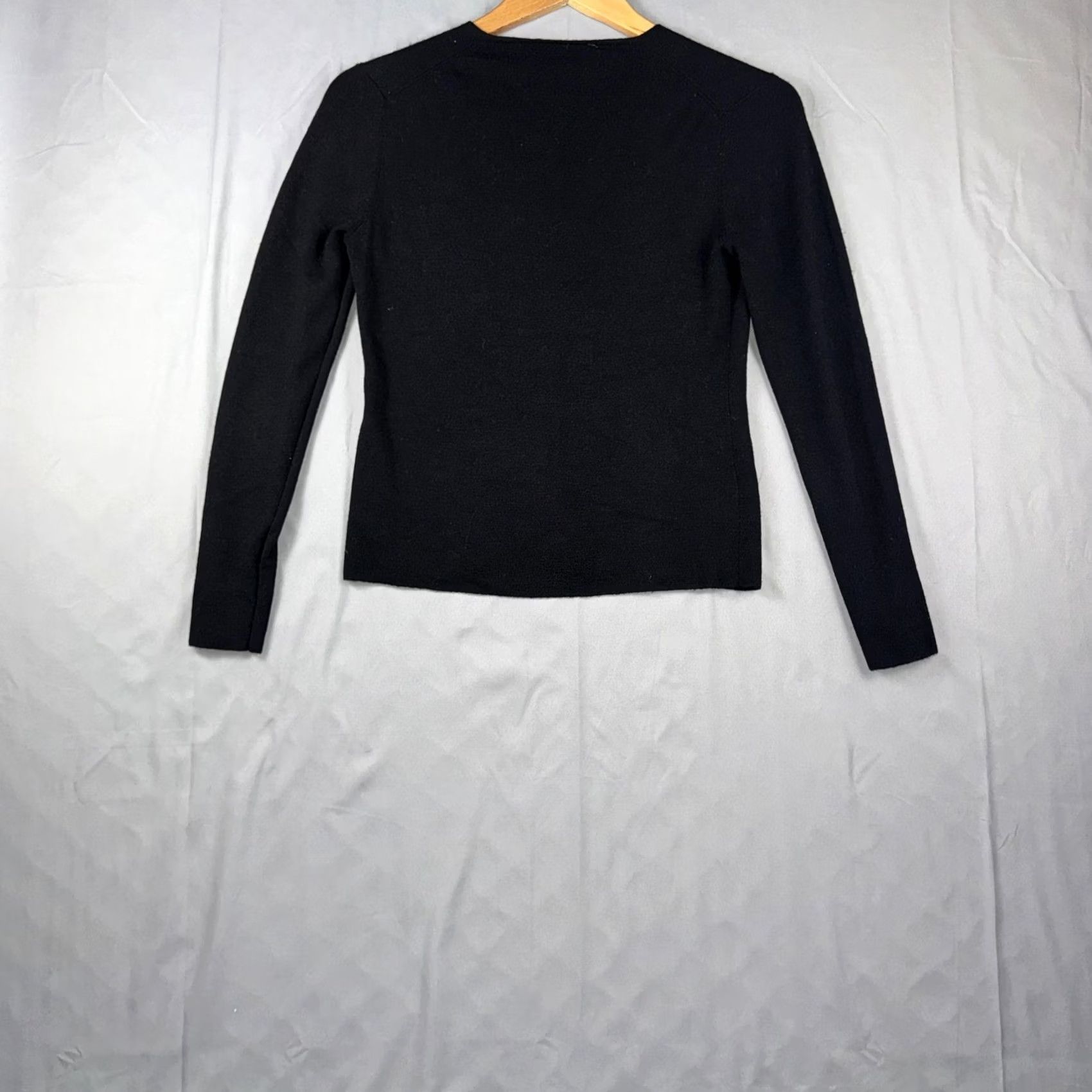 Brooks Brothers Brooks Brothers Sweater Men's Medium Black 100% Wool V Neck Knit Pullover Luxury Size US M / EU 48-50 / 2 - 2 Thumbnail