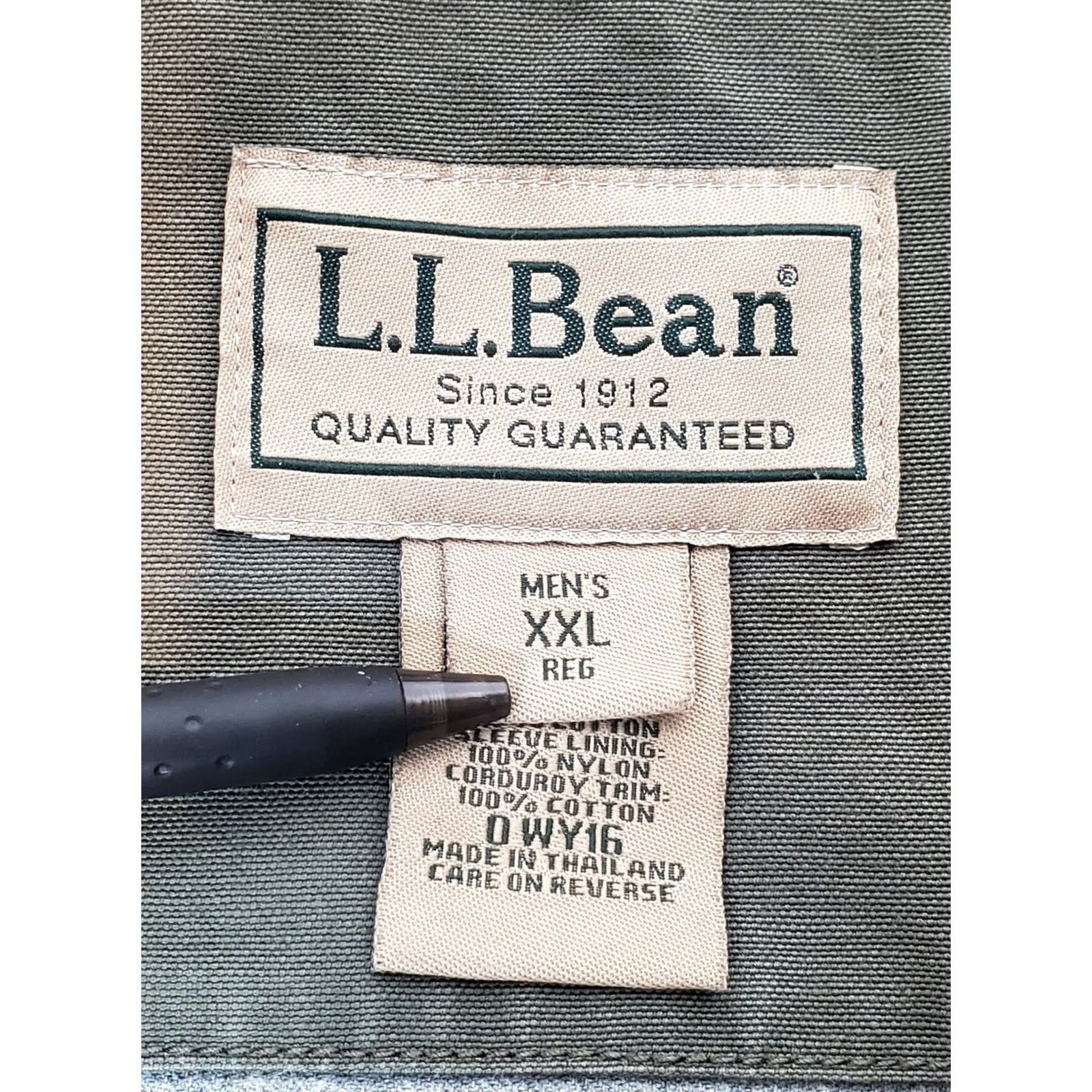 Vintage Vintage L.L. Bean Original Field Coat 0 WY16 Lined Barn Chore Jacket Moss Green - XXL Mens Utility Size US XXL / EU 58 / 5 - 6 Thumbnail