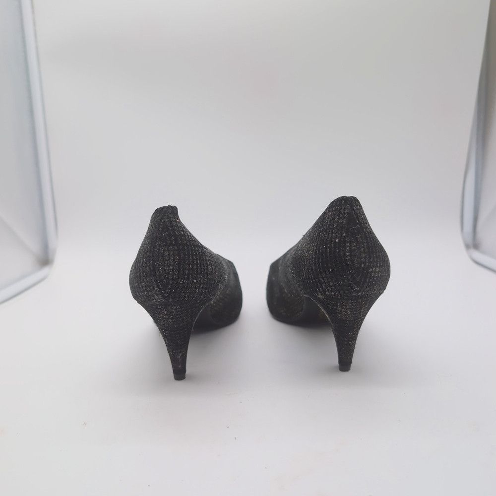 Other Vintage Nina Sz 10 Black Sparkle Women's Heels Size US 10 / IT 40 - 6 Thumbnail