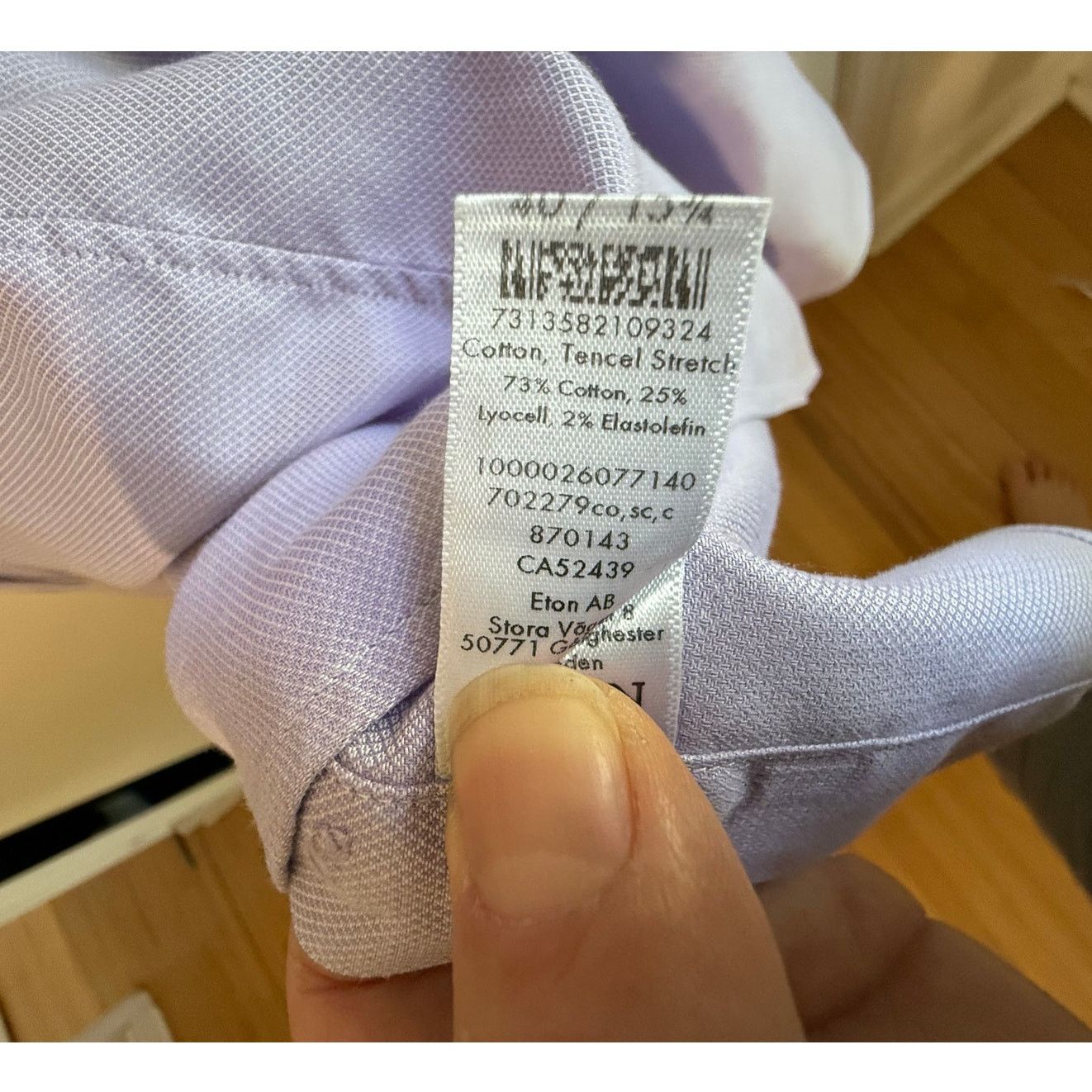 Eton Eton Contemporary Dress Shirt Men 40/15.5 Lavender Purple Size US S / EU 44-46 / 1 - 4 Thumbnail