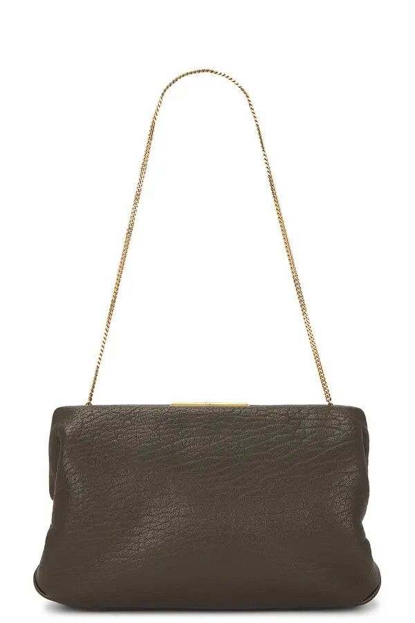 Saint Laurent Paris o1bcso1str1225 Size:OS/Clutch Large in Dark Brown Size ONE SIZE - 1 Thumbnail