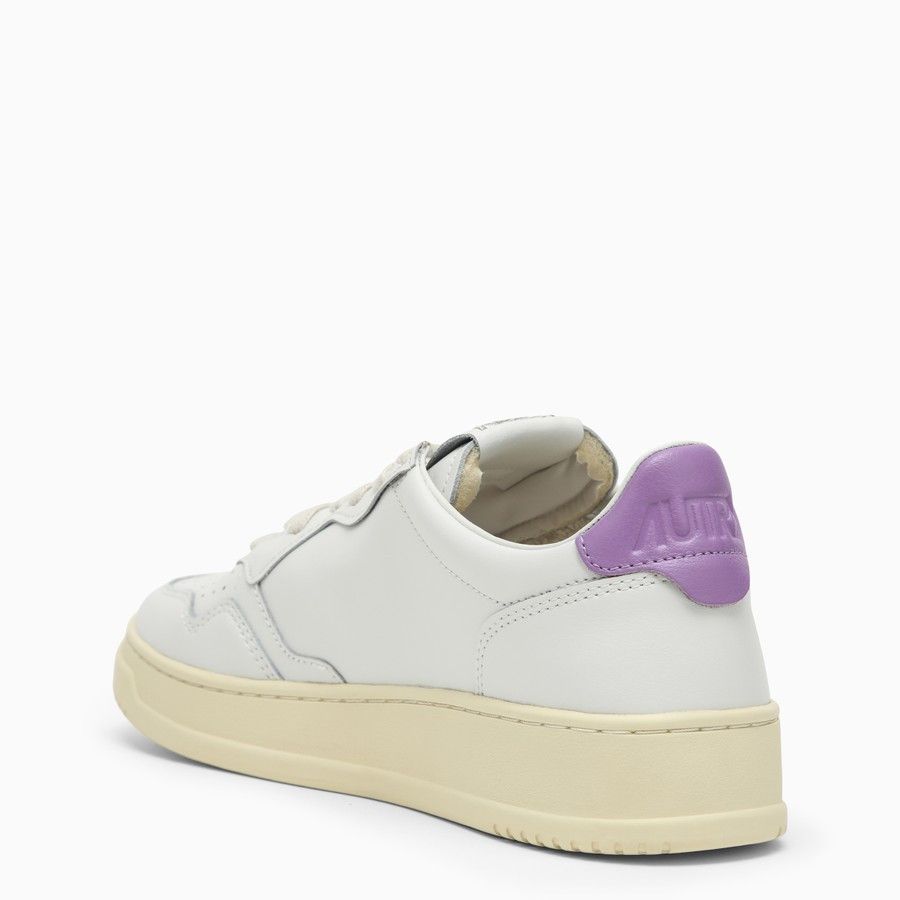AUTRY o1d2blof0824 Leather Low-Top Sneakers in White & Lavender Size US 11 / IT 41 - 4 Thumbnail