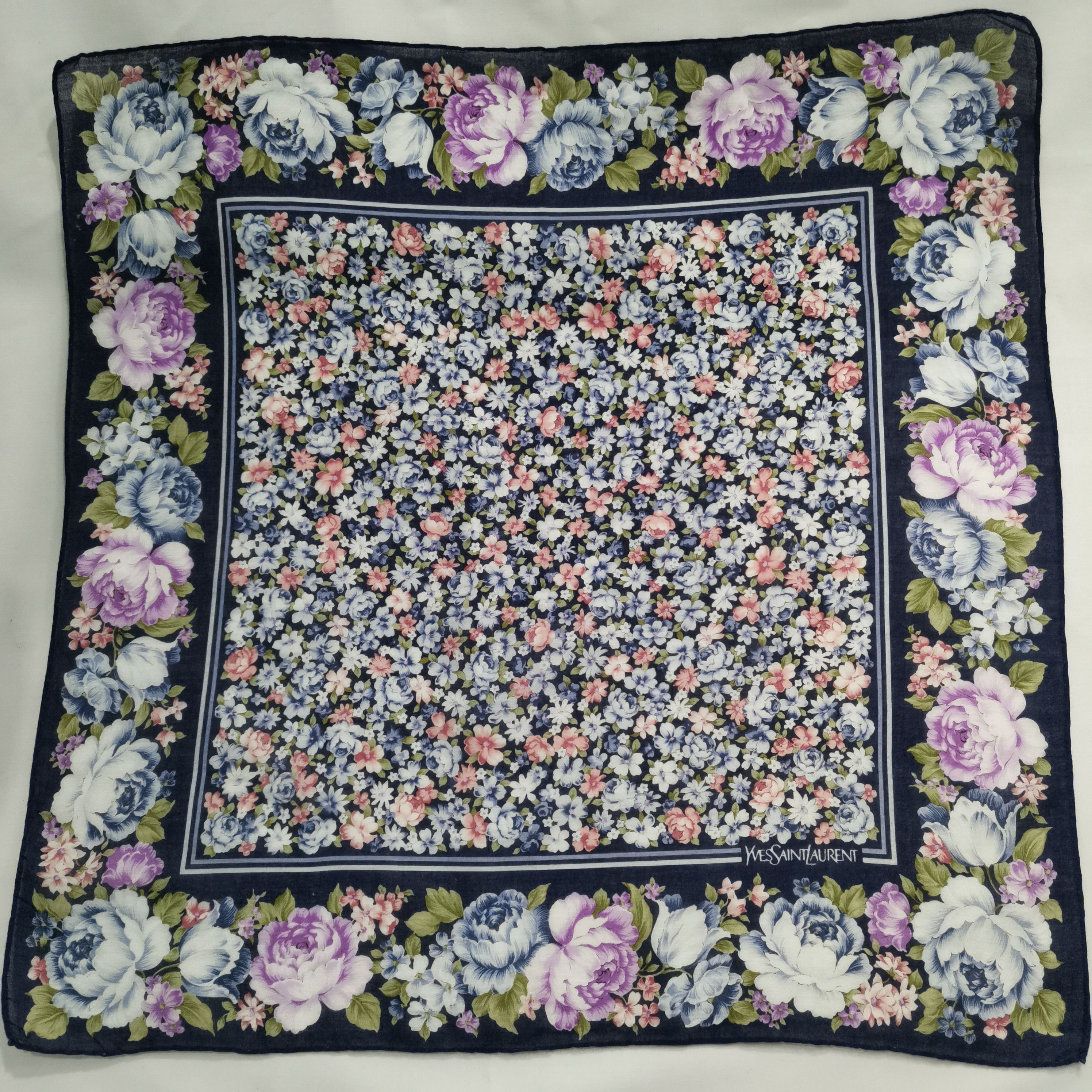 Yves Saint Laurent YVES SAINT LAURENT HANDKERCHIEF/ BANDANA/ SCARF Size ONE SIZE - 2 Thumbnail