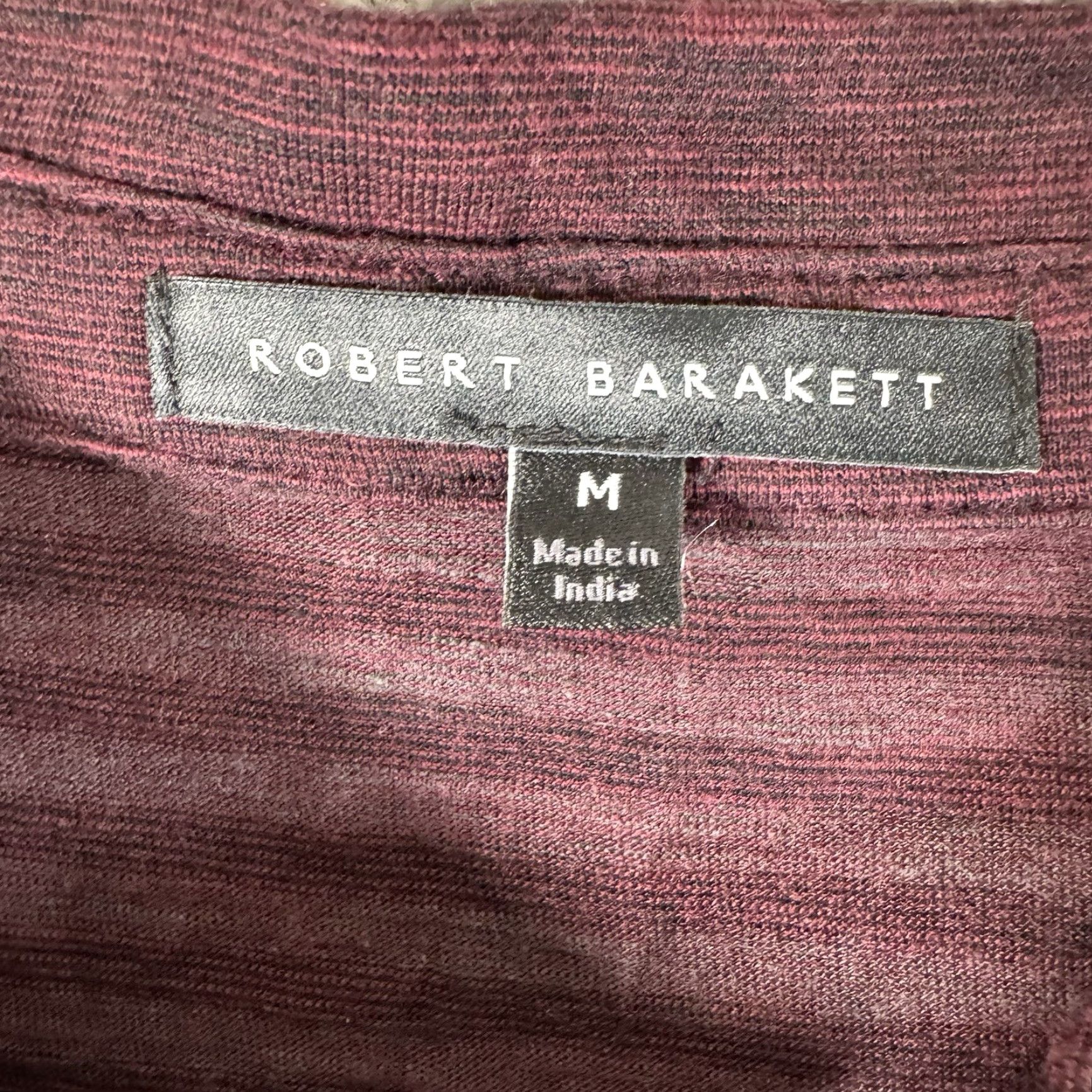 Vintage Robert Barakett Polo Shirt M Striped Dark Academia Preppy Classic Quiet Luxury Mens Red Size US M / EU 48-50 / 2 - 6 Thumbnail