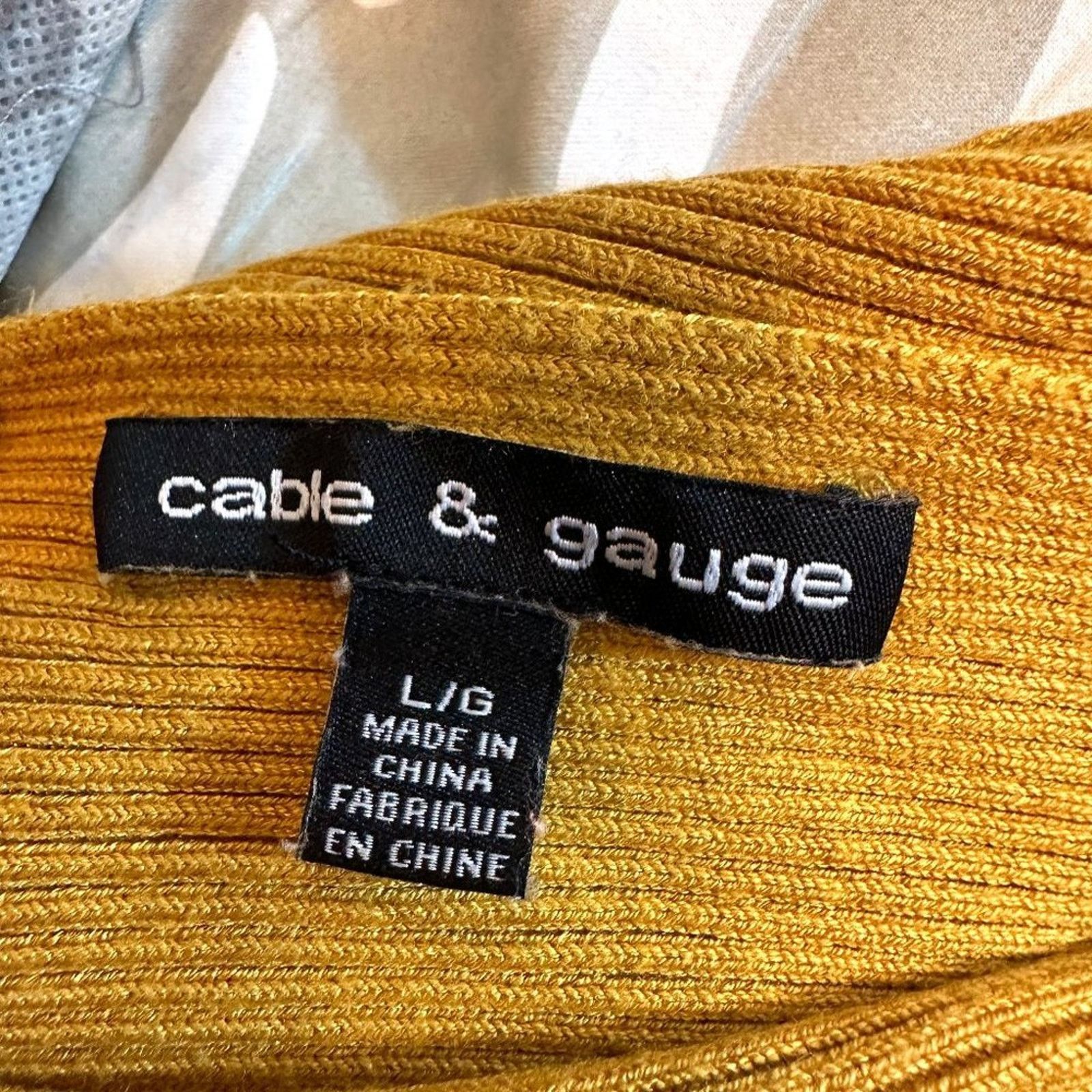 Other Cable & Gauge Ribbed Boat Neck Tunic - Golden - size L Size L / US 10 / IT 46 - 11 Thumbnail