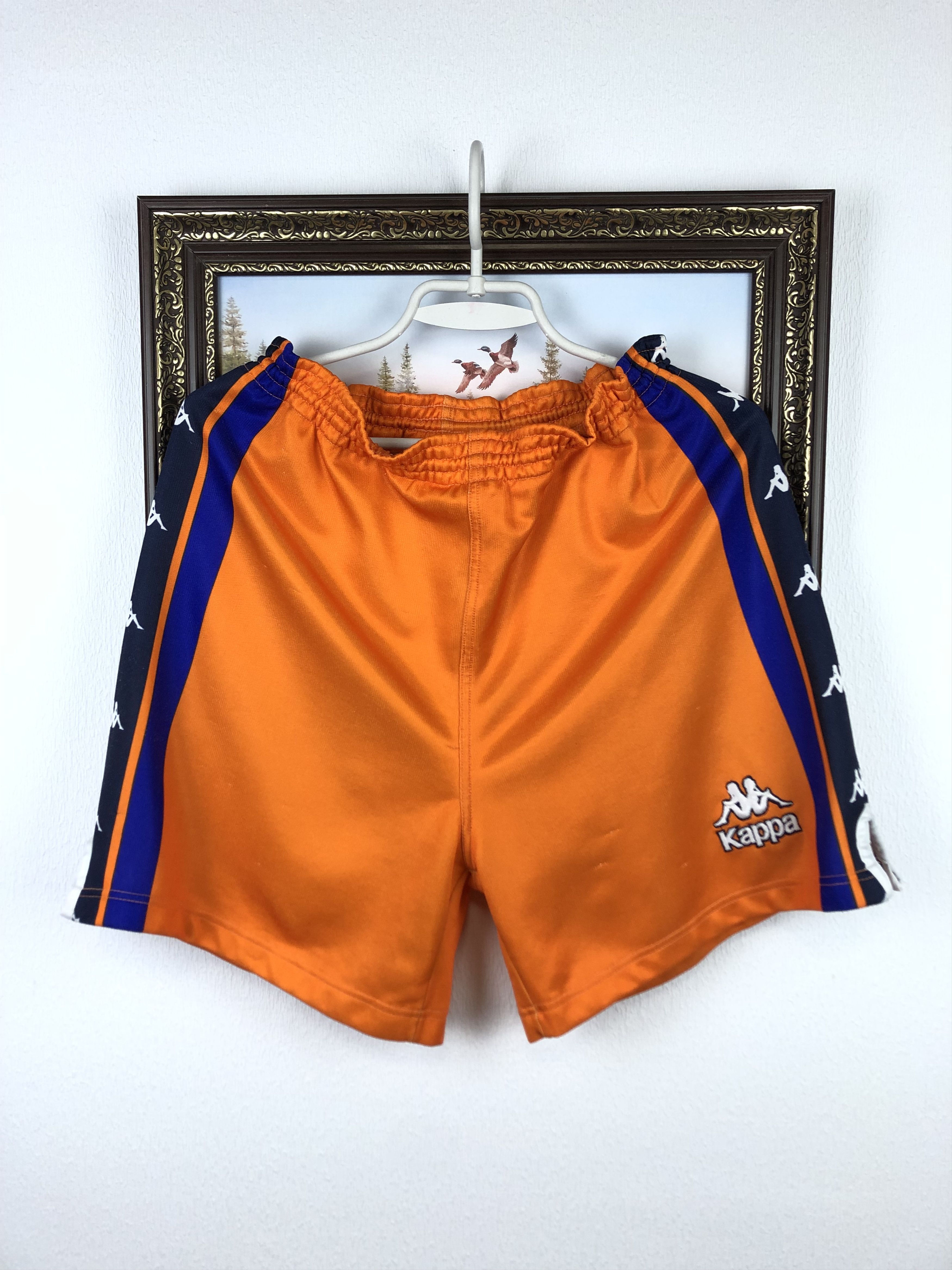 Kappa Streetwear Vintage Vintage 1997 Kappa Barcelona Football Shorts Orange Soccer Grailed