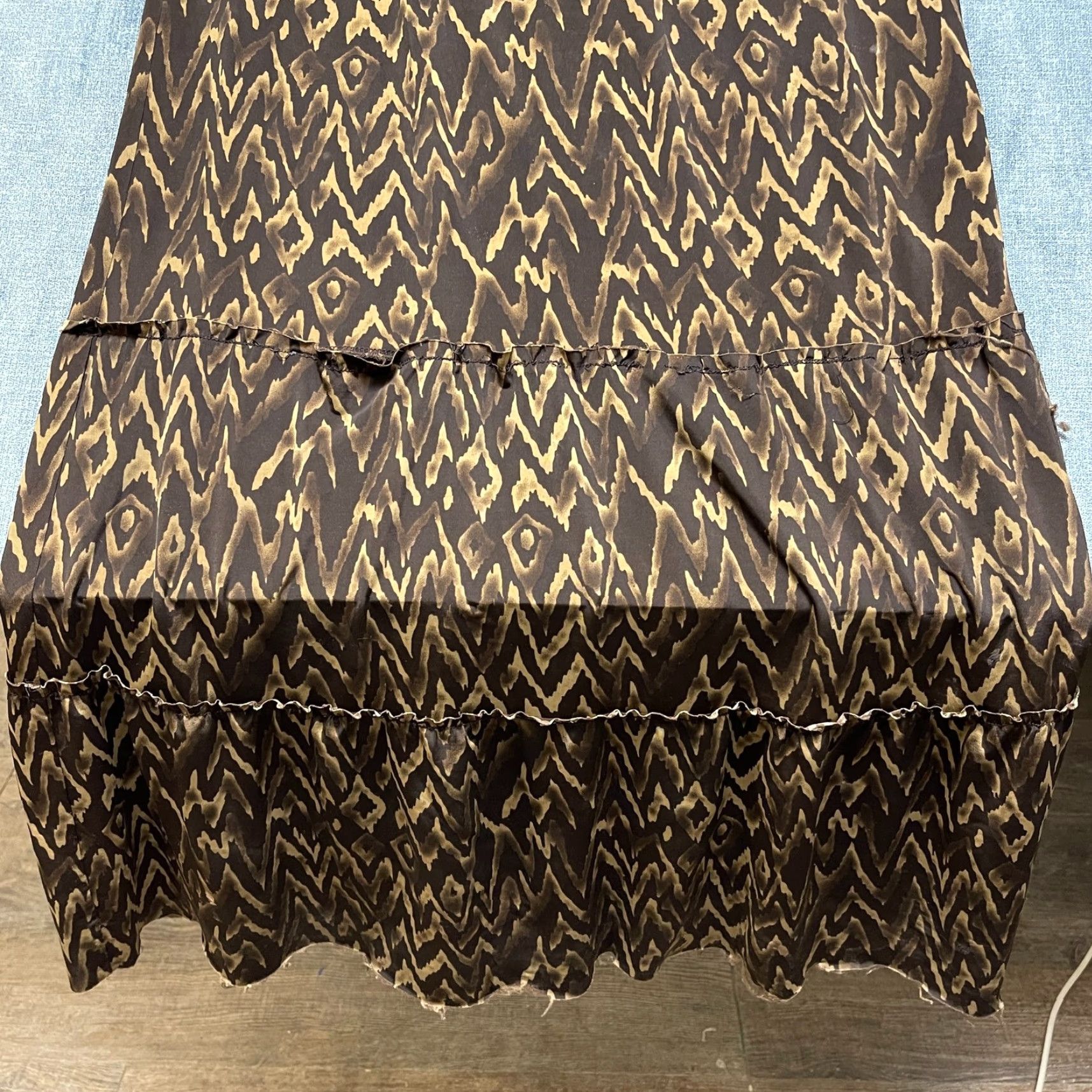 Guess Guess Maxi Dress Womens Medium Brown All Over Print Beach Wear Keyhole Back Size M / US 6-8 / IT 42-44 - 3 Thumbnail
