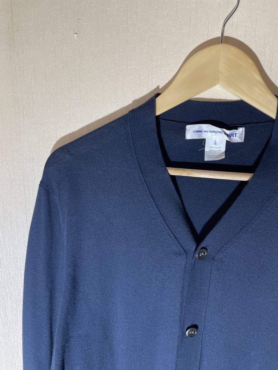 Comme des Garcons × Japanese Brand × Vintage Comme Des Garçons Shirt Vintage Cardigan Size US L / EU 52-54 / 3 - 3 Thumbnail