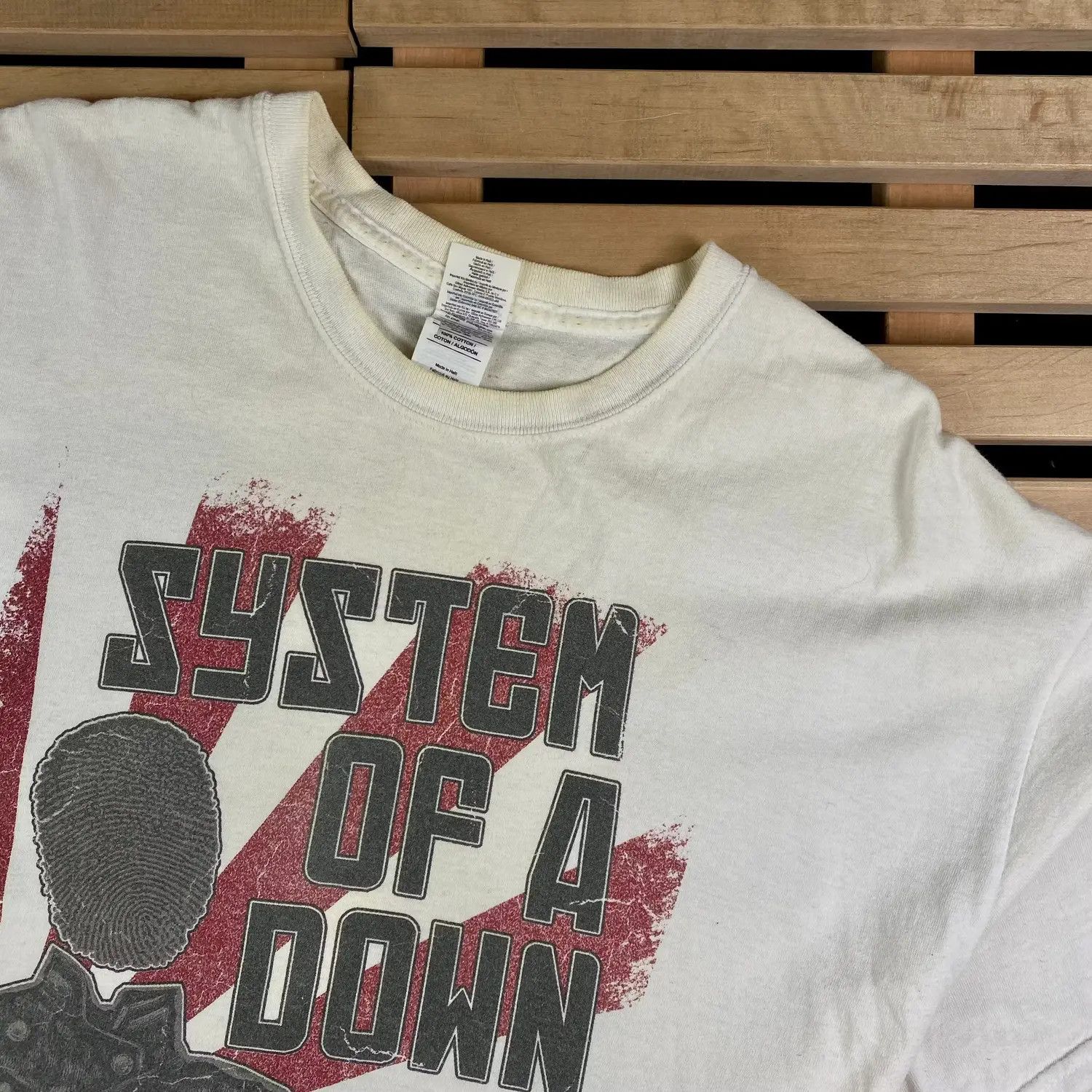 Band Tees × Vintage Mens Vintage T Shirt System of a Down Size XL Size US XL / EU 56 / 4 - 2 Thumbnail