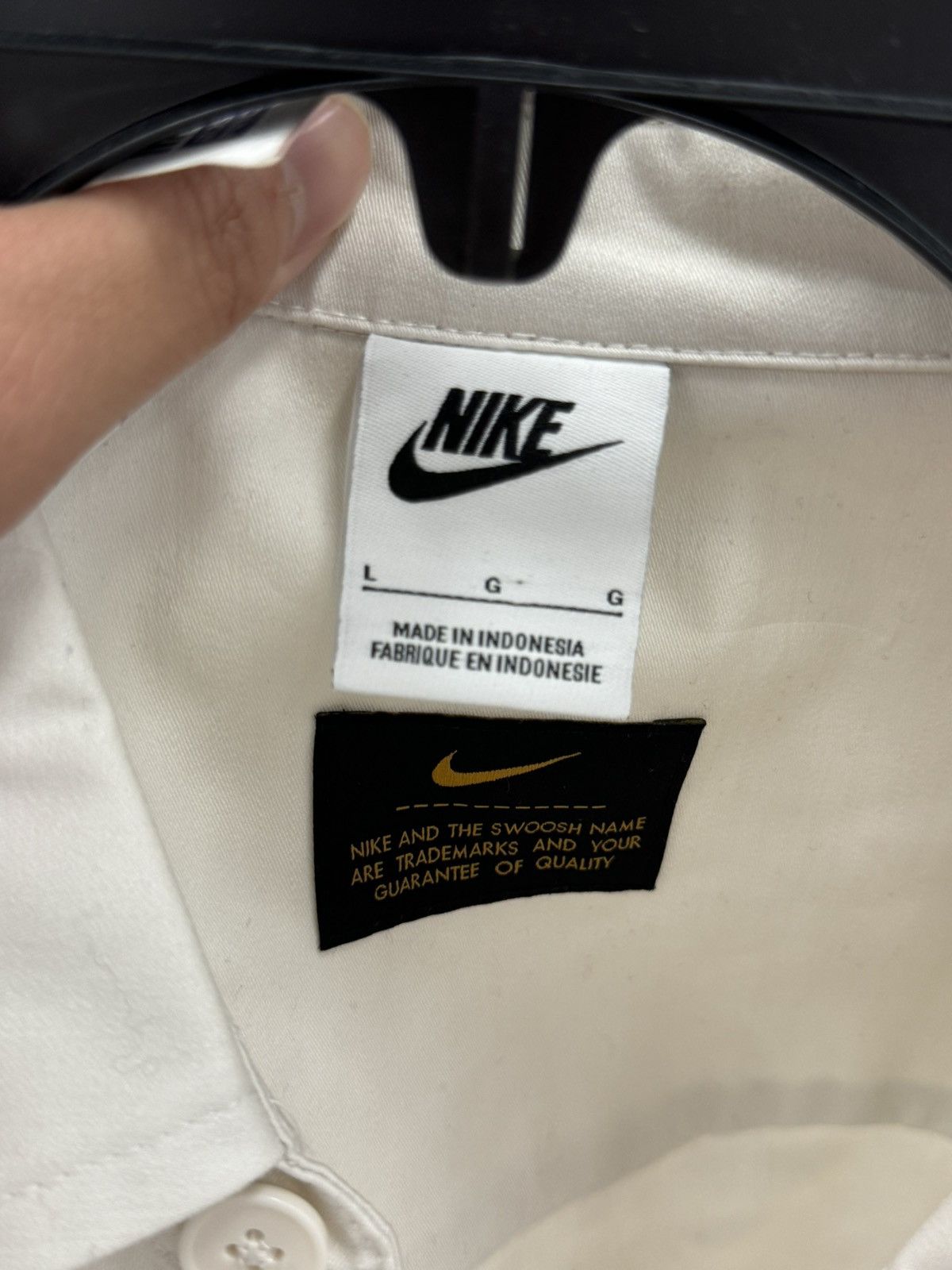 Nike Nike Cream Woven Military Shirt (Size: L) Size US L / EU 52-54 / 3 - 3 Thumbnail