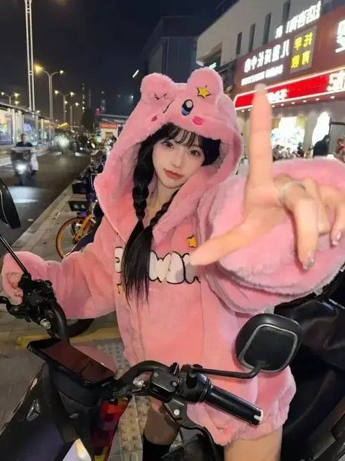 Japanese Brand Kirby Y2K Kawaii Fur Jacket Size S / US 4 / IT 40 - 4 Thumbnail