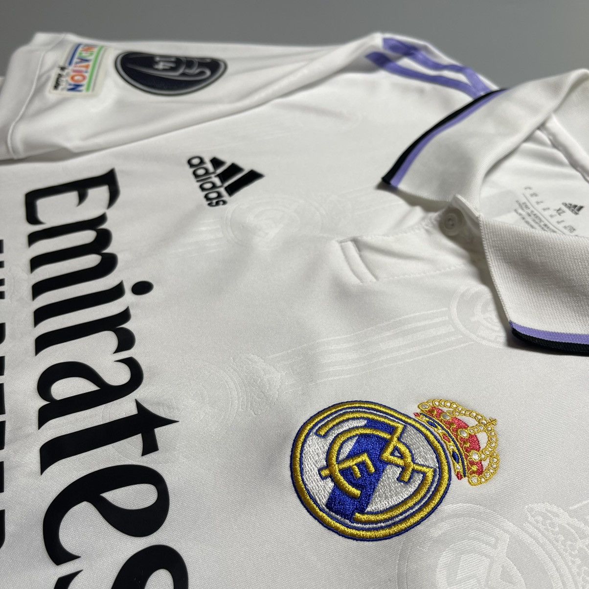 Adidas × Vintage REAL MADRID ADIDAS 2022/2023 SOCCER HOME JERSEY #9 BENZEMA Size US XL / EU 56 / 4 - 5 Thumbnail