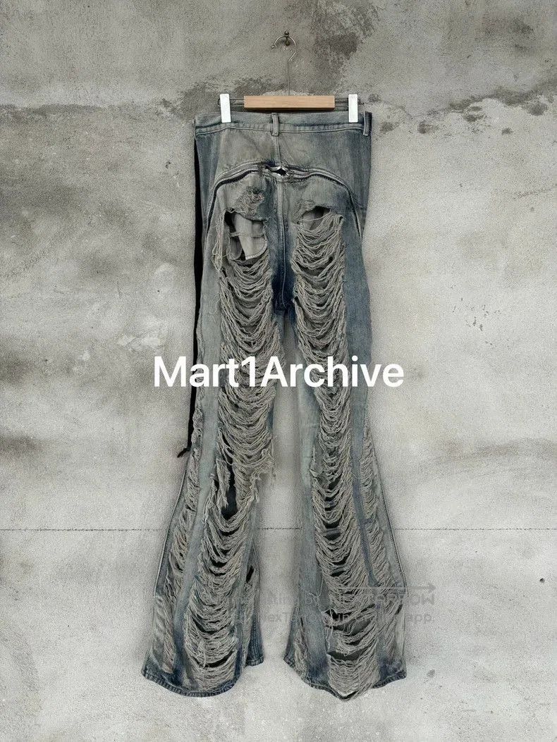 Rick Owens Rick Owens Drkshdw Distressed Banana Pants. Size US 30 / EU 46 - 3 Thumbnail