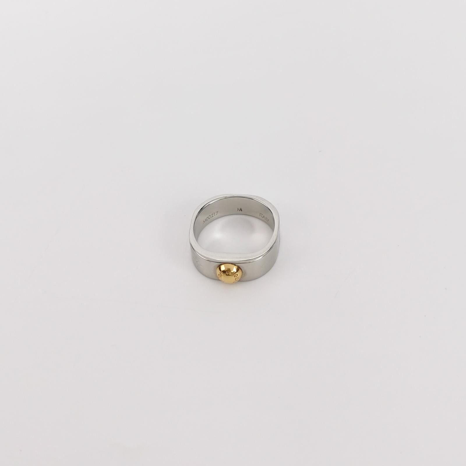 Louis Vuitton Louis Vuitton (LV) Nanogram Engraved Logo Ring Size 14 -z25 Size ONE SIZE - 1 Thumbnail