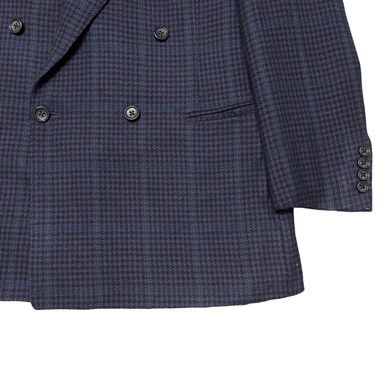 Burberry Vintage Burberry Houndstooth Blazer Double Breasted Wool Size US M / EU 48-50 / 2 - 4 Thumbnail