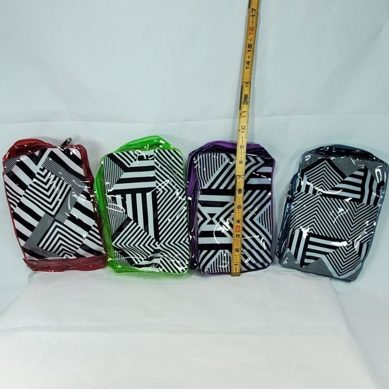 Other Paul Mitchell Geometric Cosmetic Travel Bag Purple Trim Size ONE SIZE - 5 Thumbnail