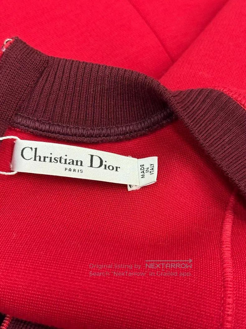Dior Dior Red wool waistless dress Size XS / US 0-2 / IT 36-38 - 4 Thumbnail