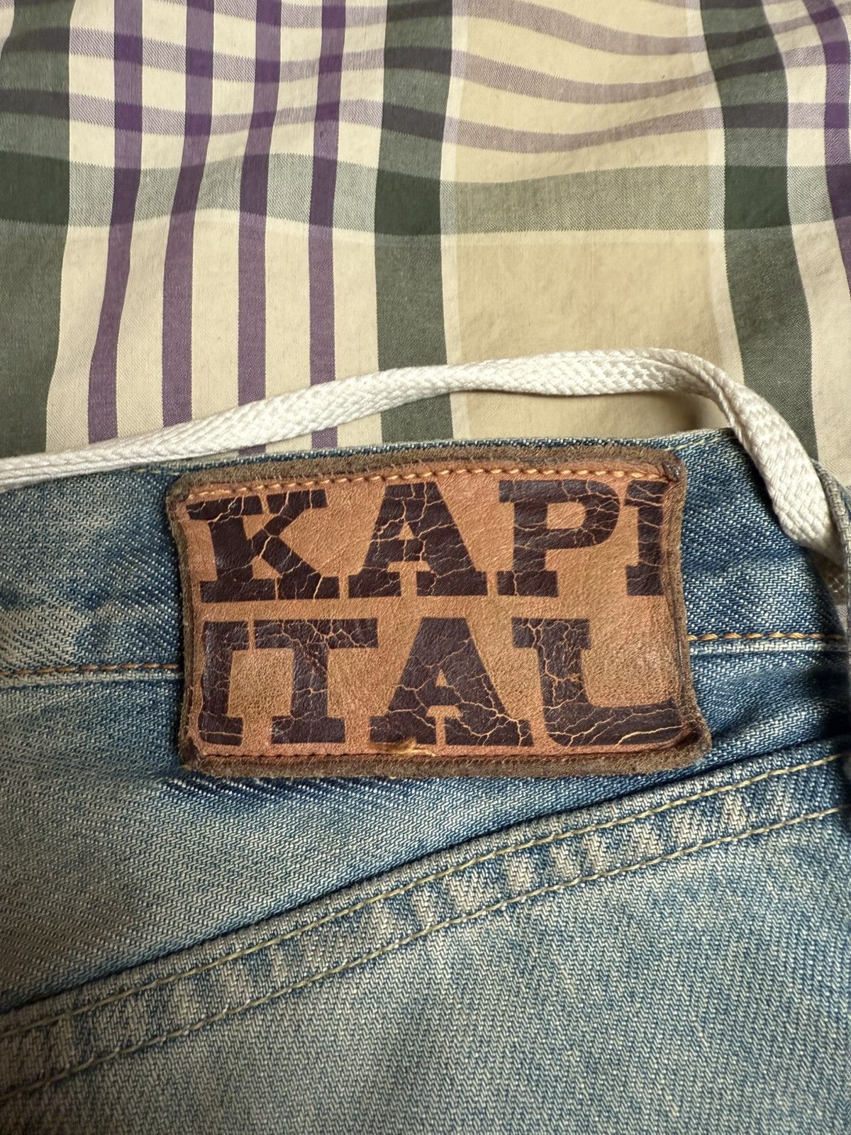 Kapital Denim bone shorts light blue faded Size US 30 / EU 46 - 3 Thumbnail