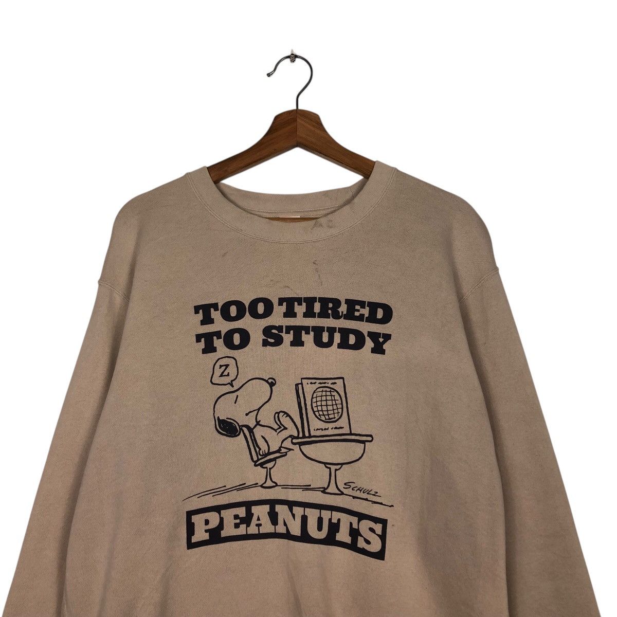 Cartoon Network × Japanese Brand 📌Vintage Sweatshirt Peanuts Big Logo Over Print Size US L / EU 52-54 / 3 - 4 Thumbnail