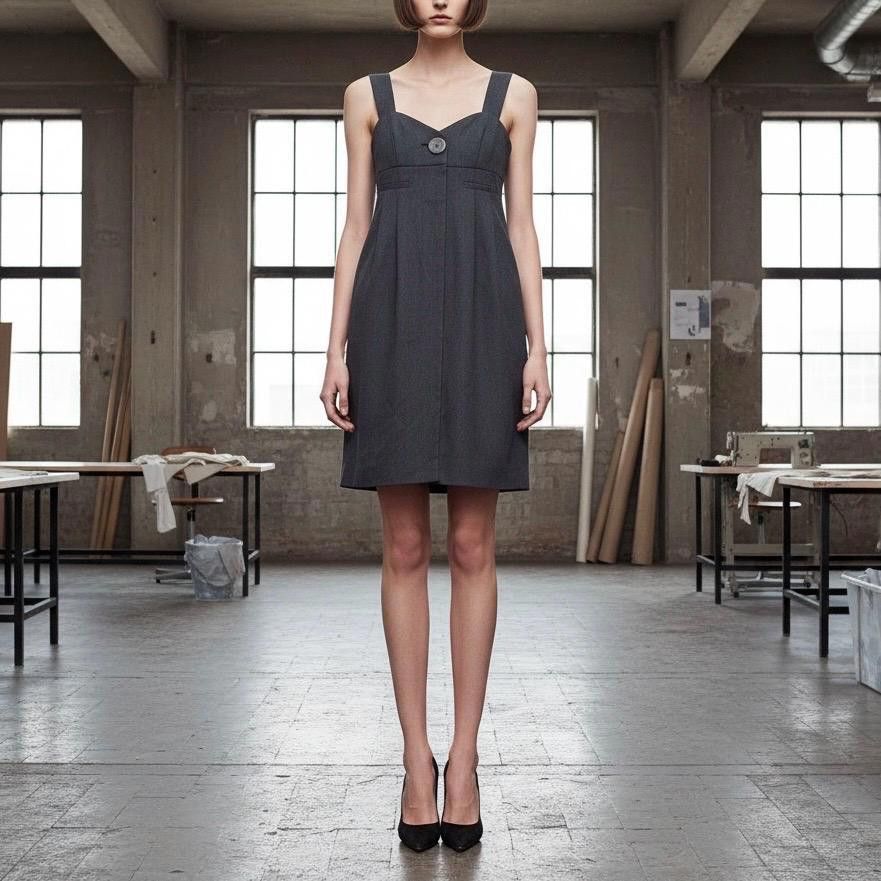 Other The Cop Copine Neutral Big Button 2010 Bustier Dress Size ONE SIZE - 3 Thumbnail