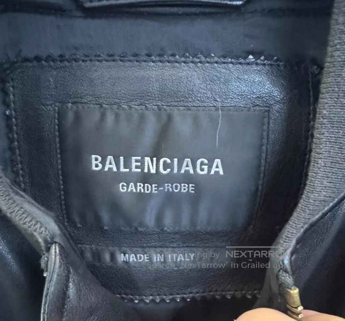 Balenciaga balenciaga black leather er jacket. Size US M / EU 48-50 / 2 - 5 Thumbnail