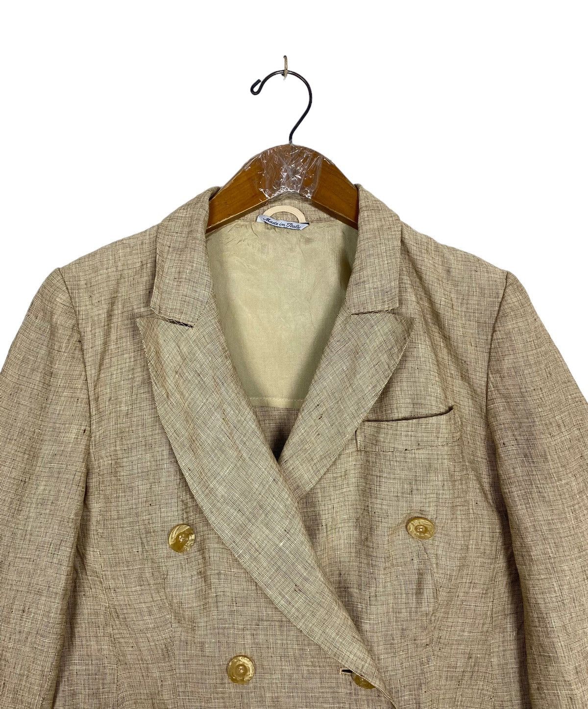 Vintage Rare‼️ Vtg Marina Rinaldi Linon Double Breasted Blazer Italy Size M / US 6-8 / IT 42-44 - 4 Thumbnail