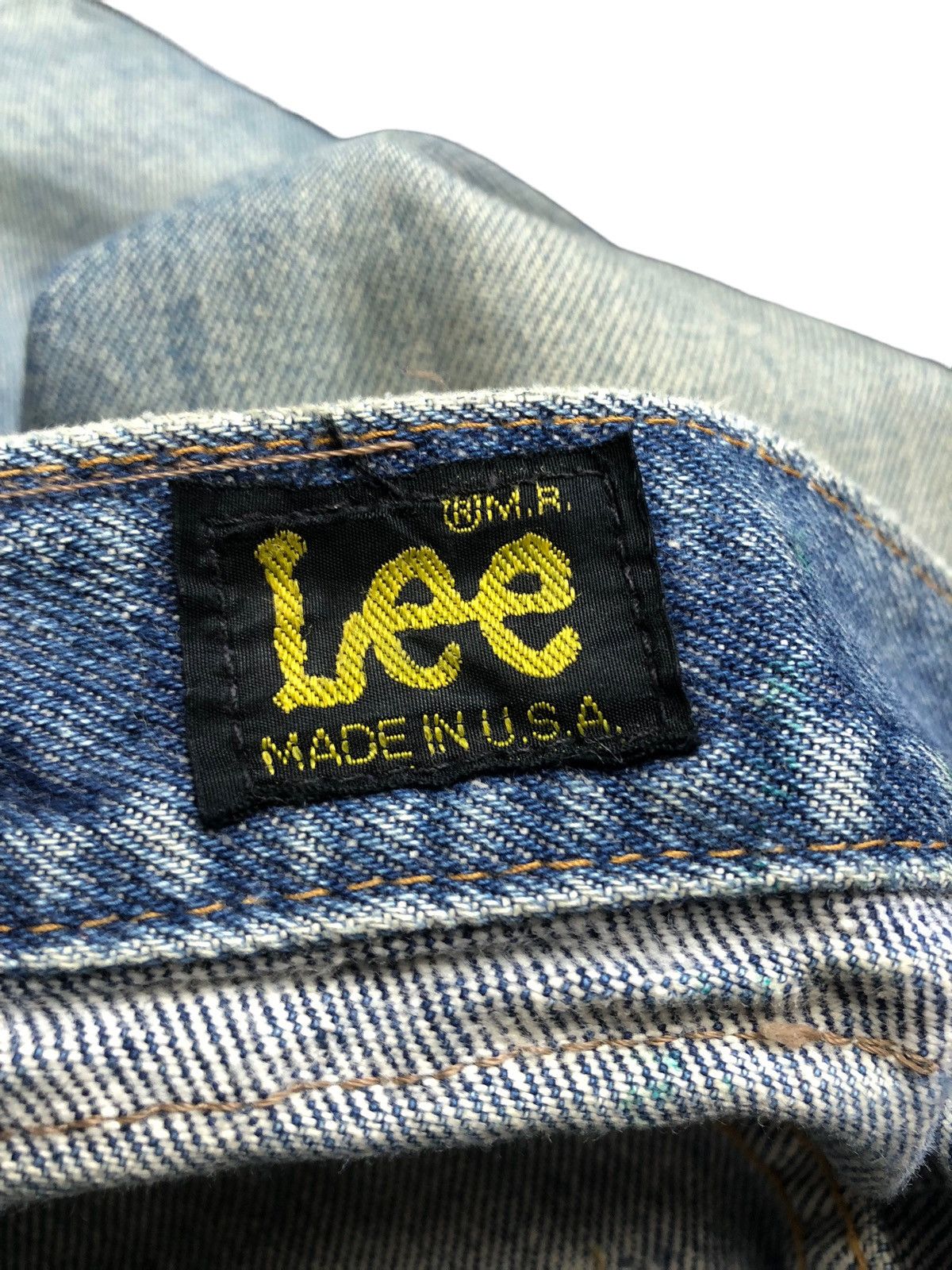 If Six Was Nine × Le Grande Bleu (L.G.B.) × Lee Vintage Lee Riders Distressed Jeans Made in USA Size US 30 / EU 46 - 15 Thumbnail