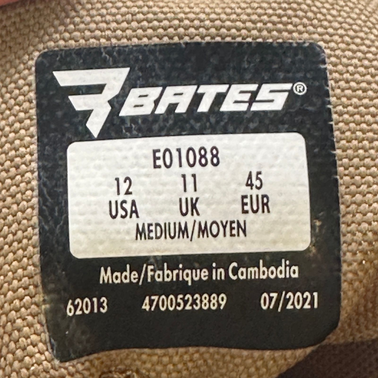 & Other Stories Bates Men's 12 Rush Tall AR670-1 Military Boots Size US 12 / EU 45 - 10 Thumbnail
