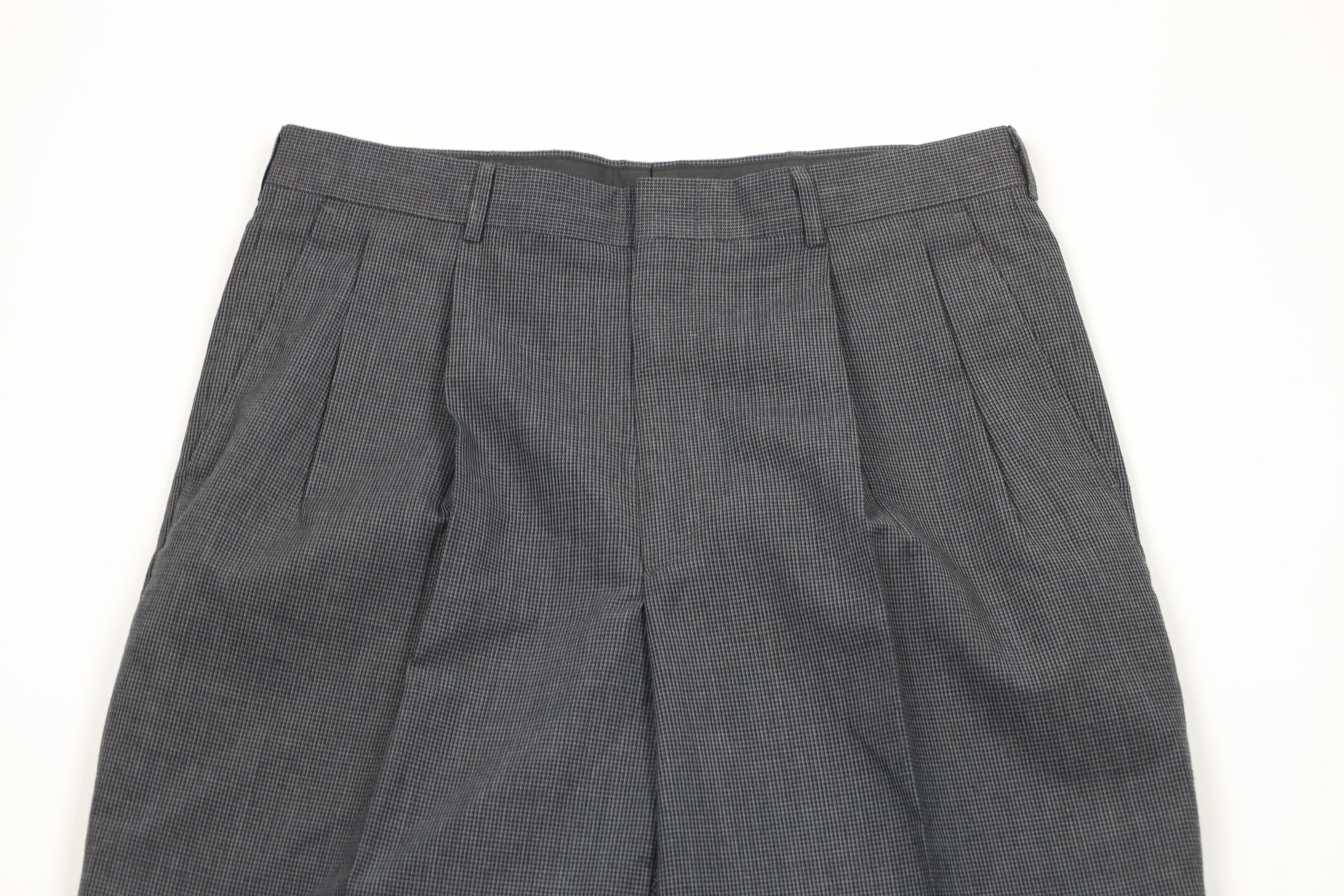 Vintage Vintage 90s Streetwear Wide Leg Houndstooth Chino Pants Size US 32 / EU 48 - 2 Thumbnail
