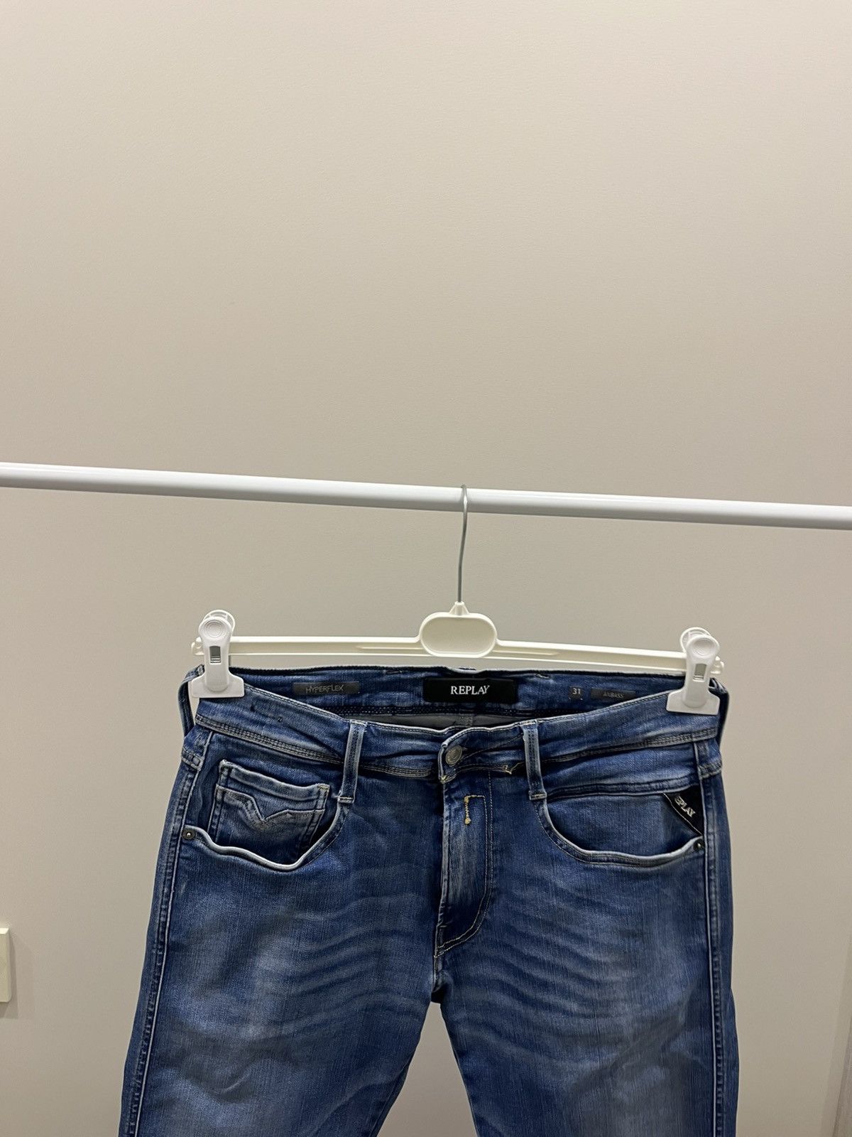 Replay Replay Anbass Blue Jeans Size 31/32 Size US 31 - 2 Thumbnail
