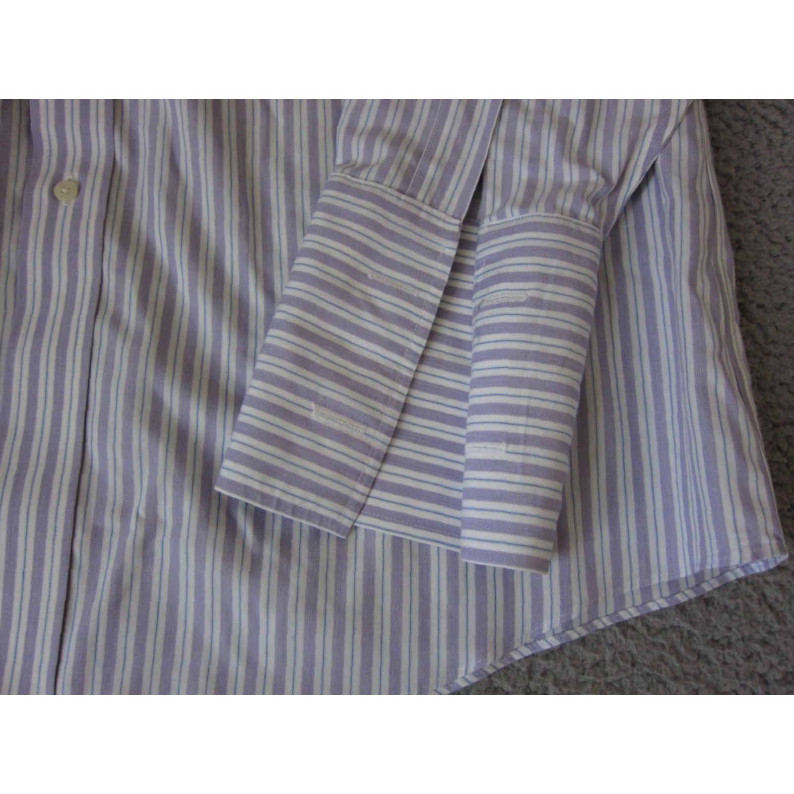 Brooks Brothers Brooks Brothers Shirt Adult XL 17.5 Purple White Supima Cotton Mens Button-Up Collar Spread Long Sleeve Solid 90s Colorful Flower Size US XXL / EU 58 / 5 - 2 Thumbnail