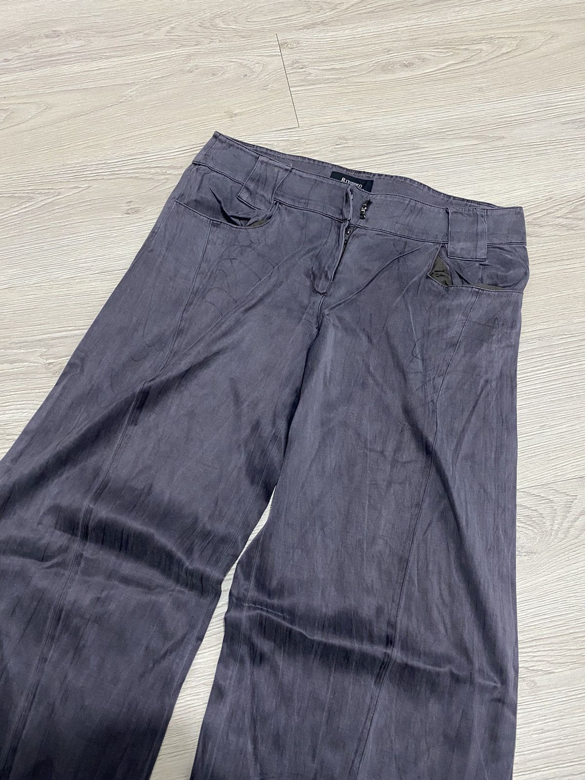 If Six Was Nine × Japanese Brand × Le Grande Bleu (L.G.B.) 2000s Ritsuko Shirahama Flare pants Size US 28 / EU 44 - 2 Thumbnail