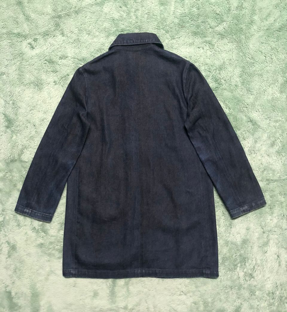 ATSURO TAYAMA × Denim & Co. × Japanese Brand VINTAGE A/T ATSURO TAYAMA DENIM COAT JACKET DISTRESSED FADED Size M / US 6-8 / IT 42-44 - 2 Thumbnail