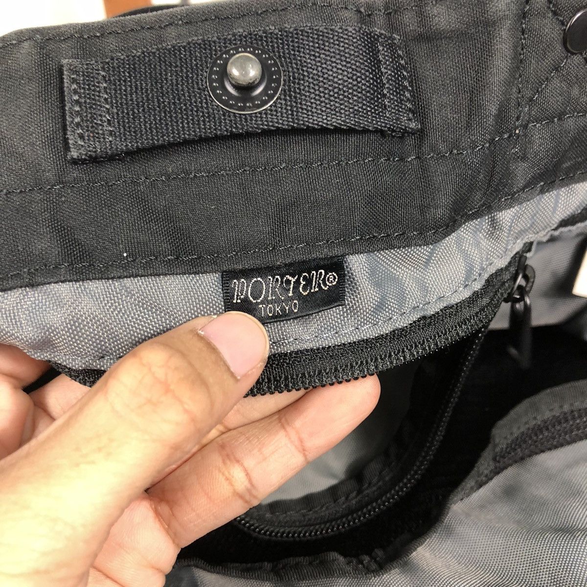 Japanese Brand × Porter 📌Vintage Porter Tote Bag Hand Carry Duck Canvas Size ONE SIZE - 16 Thumbnail