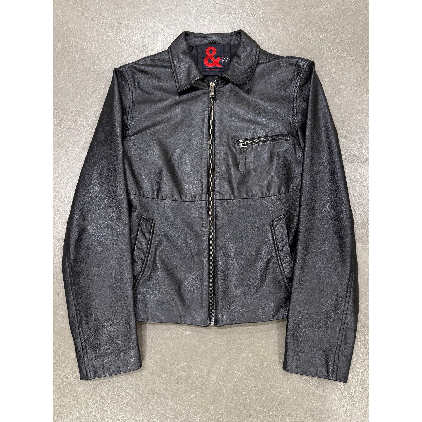 Dolce & Gabbana 2000s Dolce & Gabbana fitted leather jacket Size M / US 6-8 / IT 42-44 - 1 Thumbnail